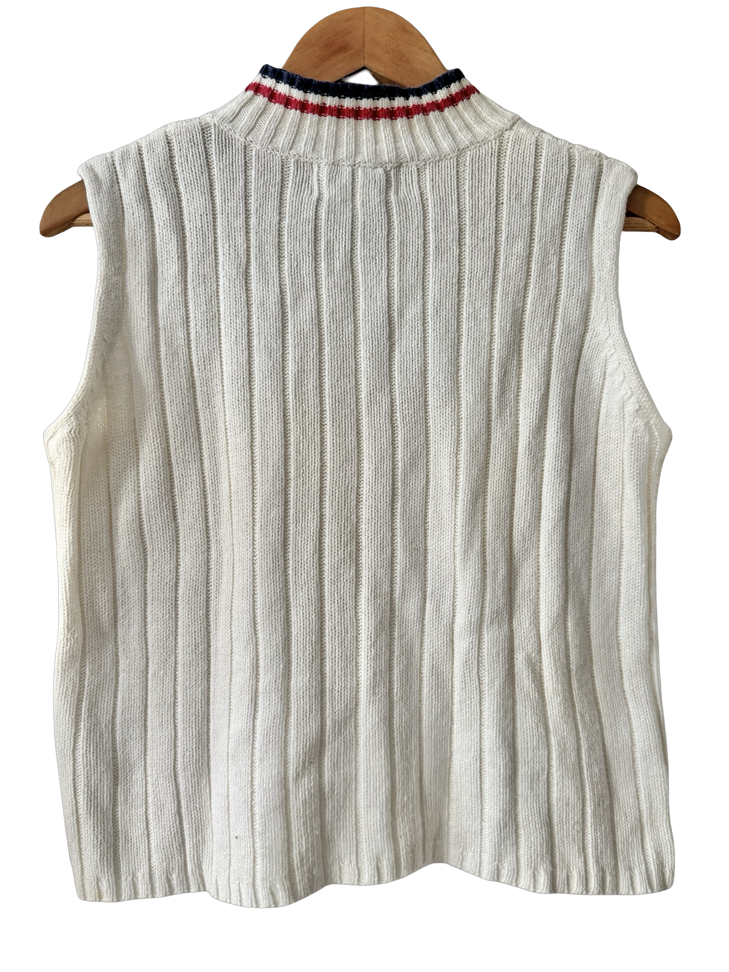 Vintage 90s All-American Ribbed Sweater Vest (M)