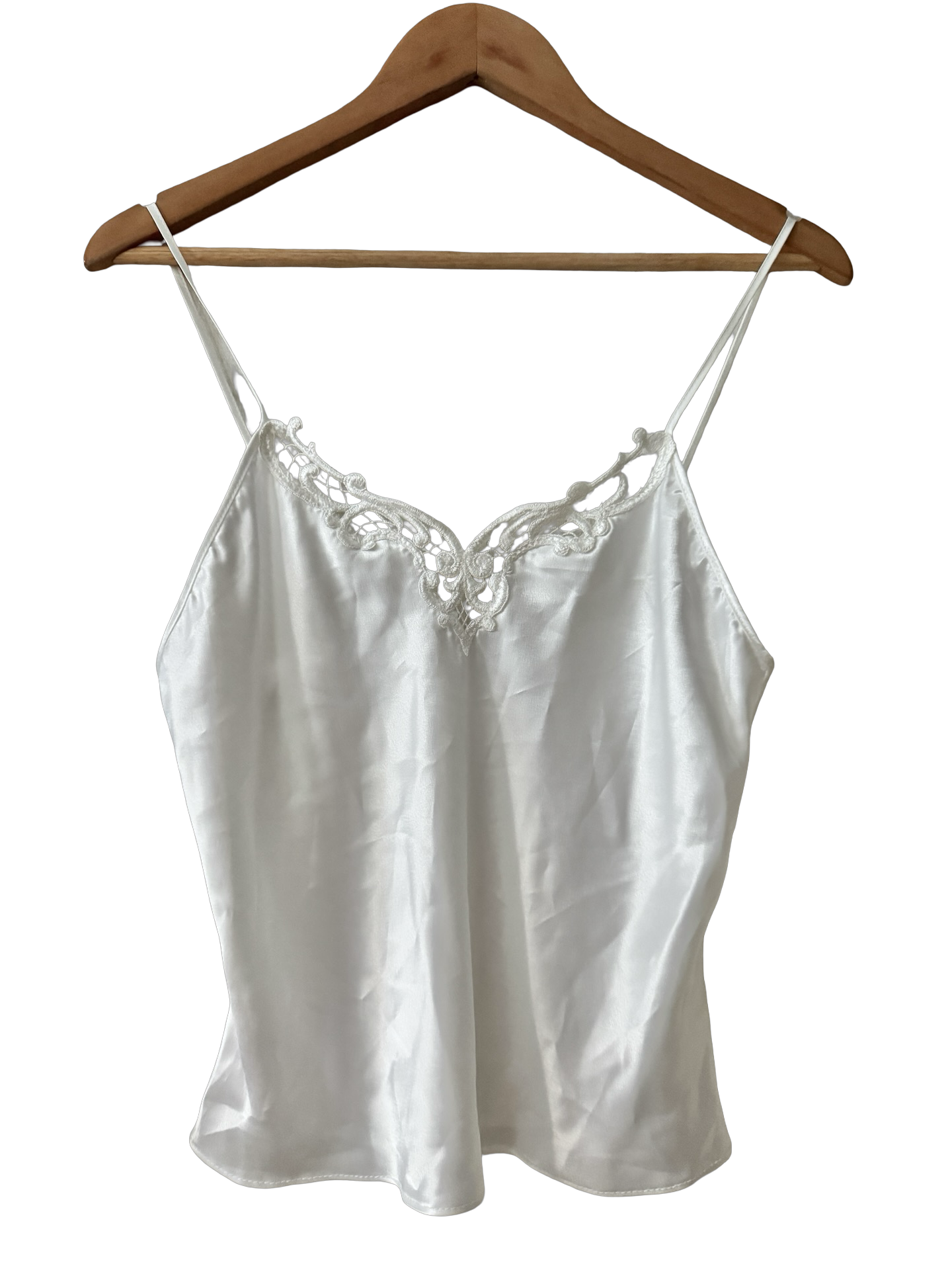 Vintage 80s Angel Hour Lace-trim Camisole (S)