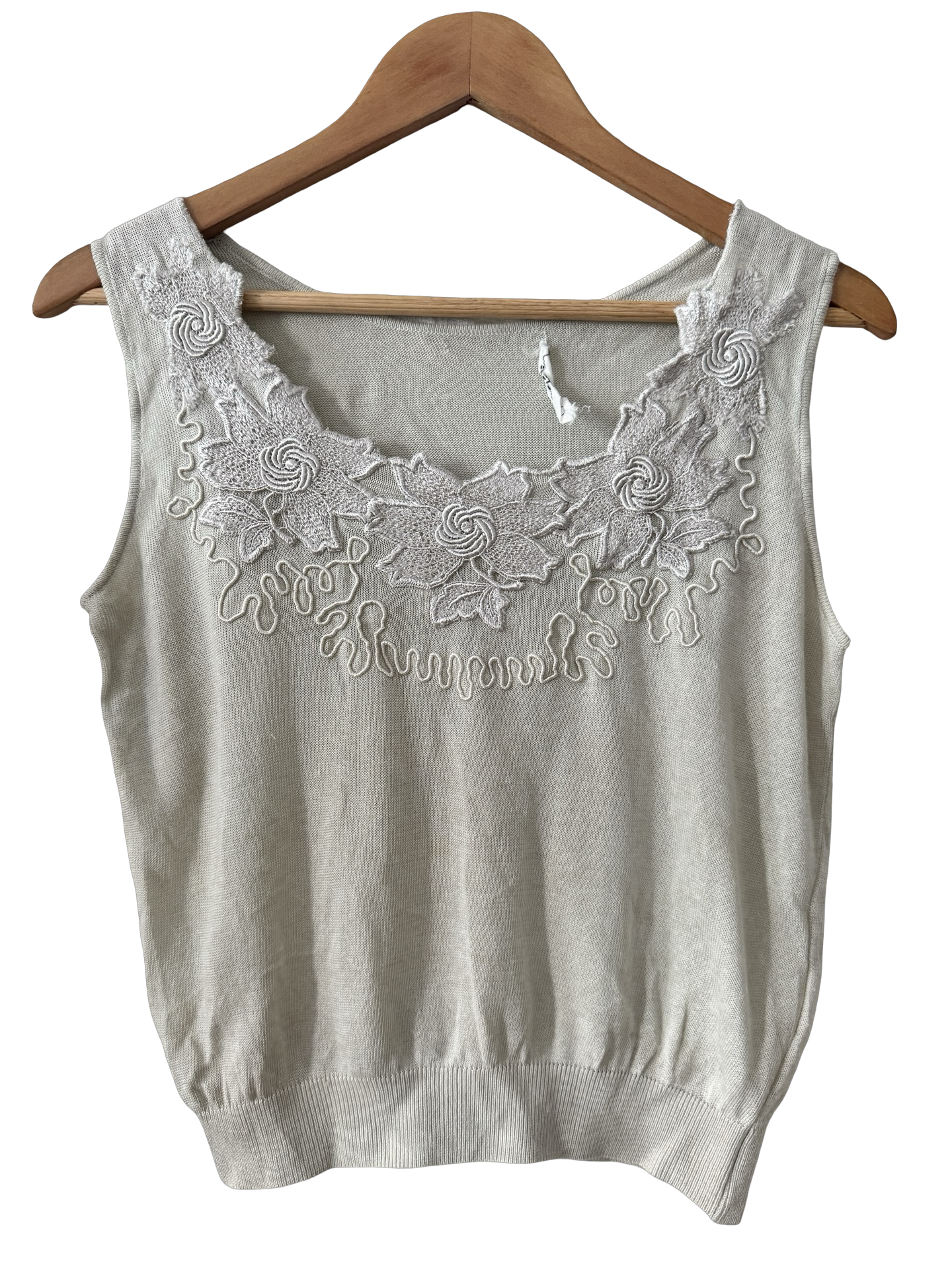 Vintage 90s Cinched Crop Knit Top (M)