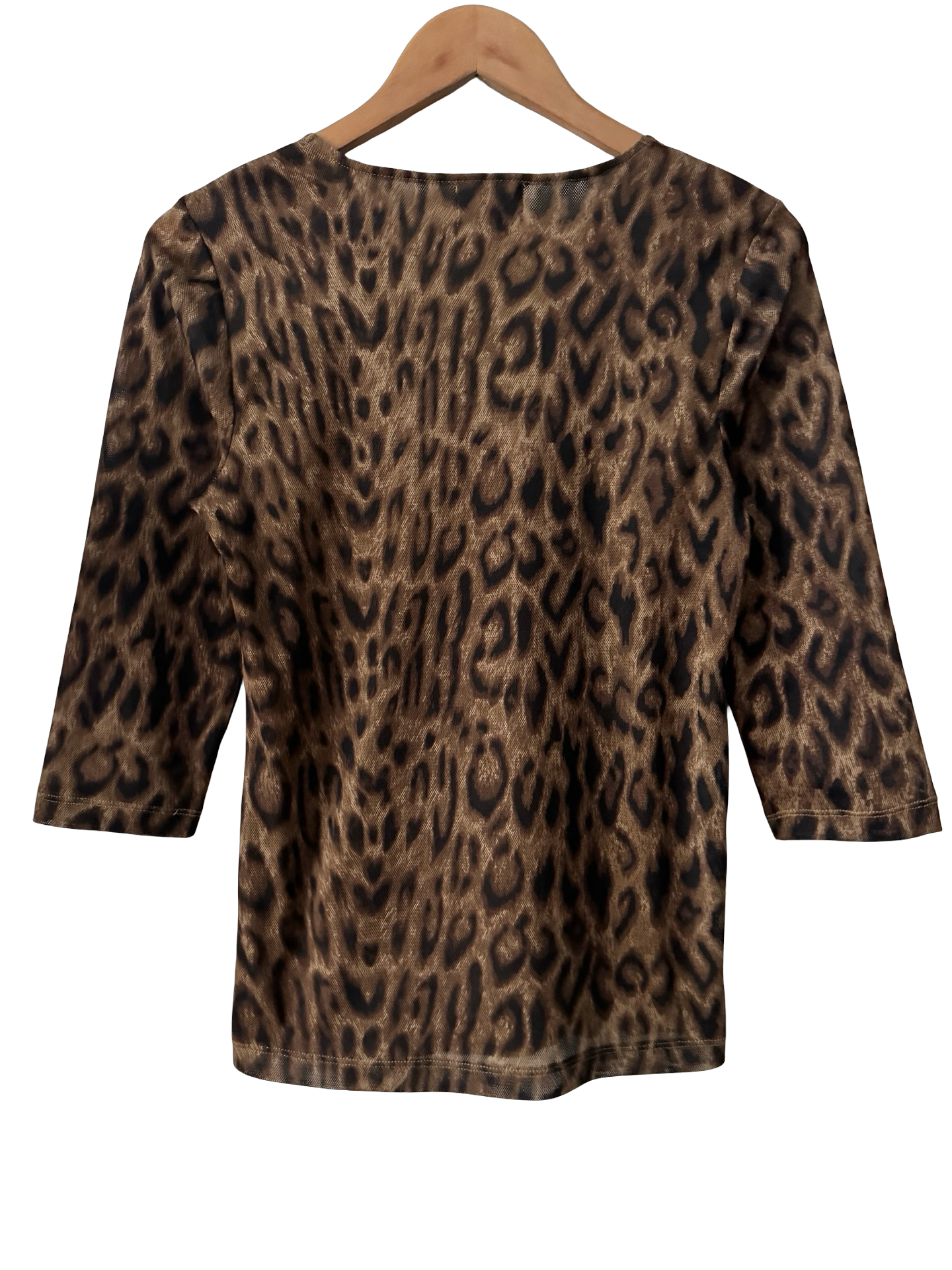 Vintage Y2K Wild Thing Leopard Plunge Top (M-L)