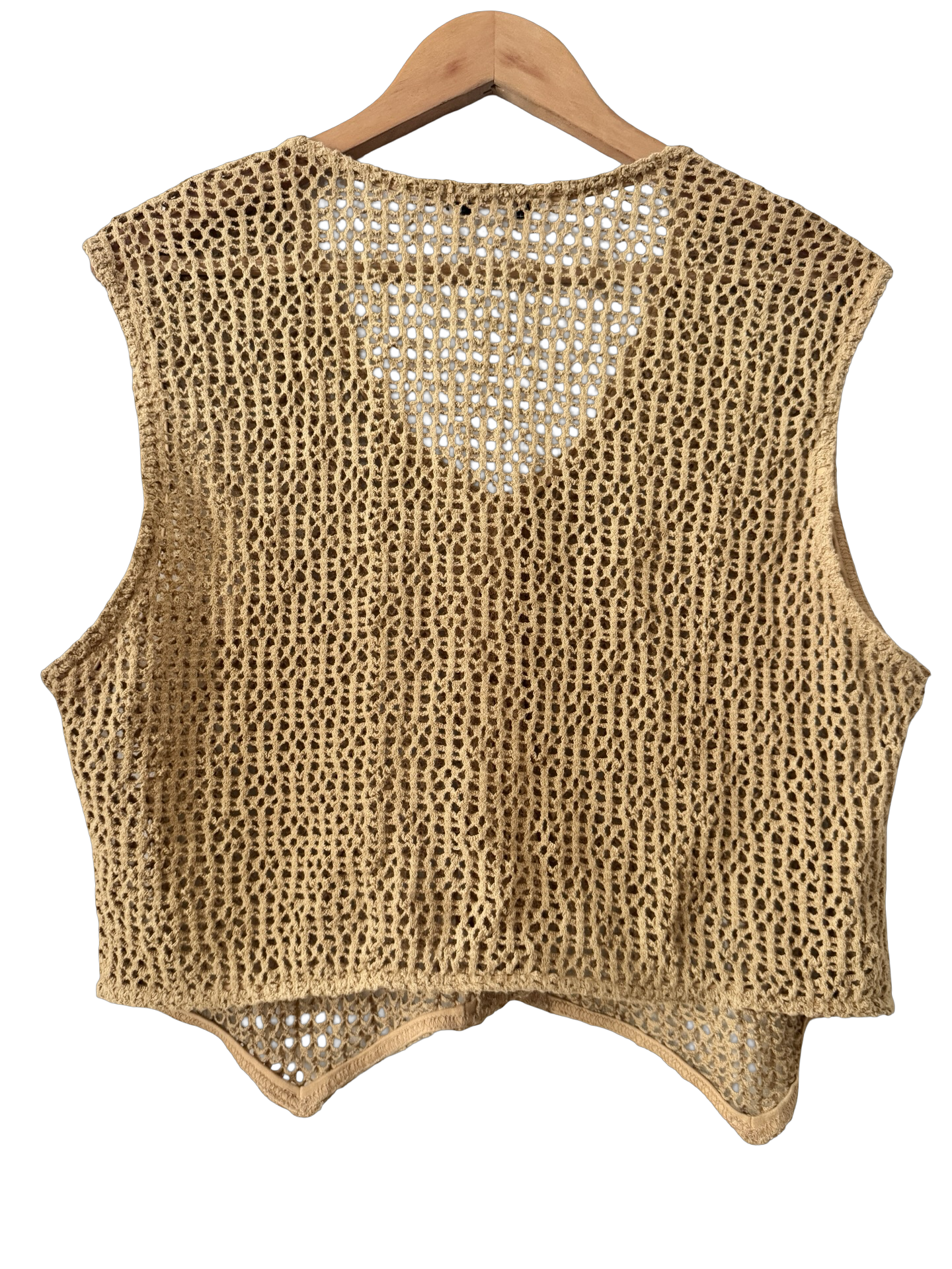 Vintage 90s New York Crochet Vest (L)