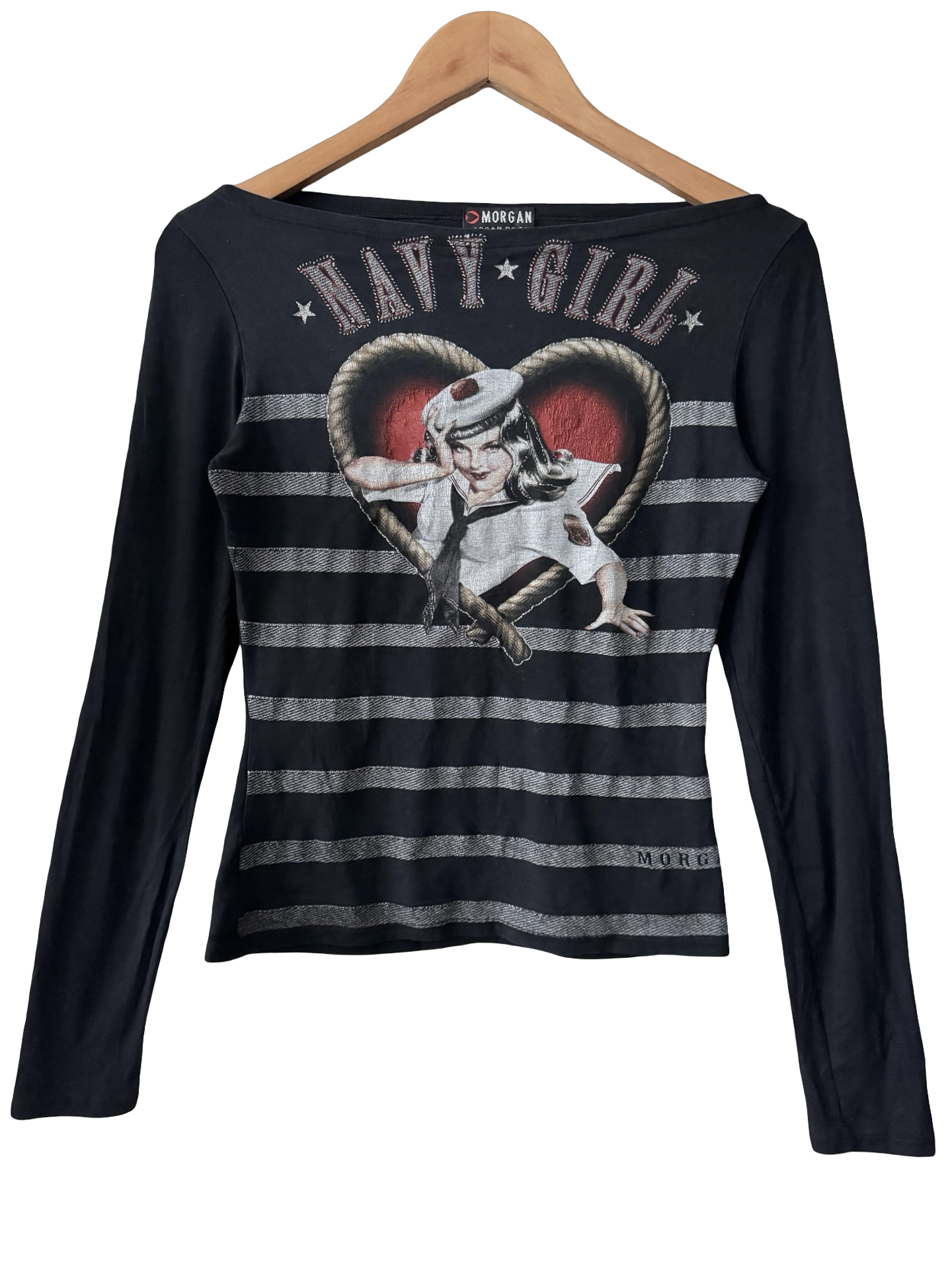 Vintage 90s Morgan De Toi NY Girl Rocker Long Sleeve (M)