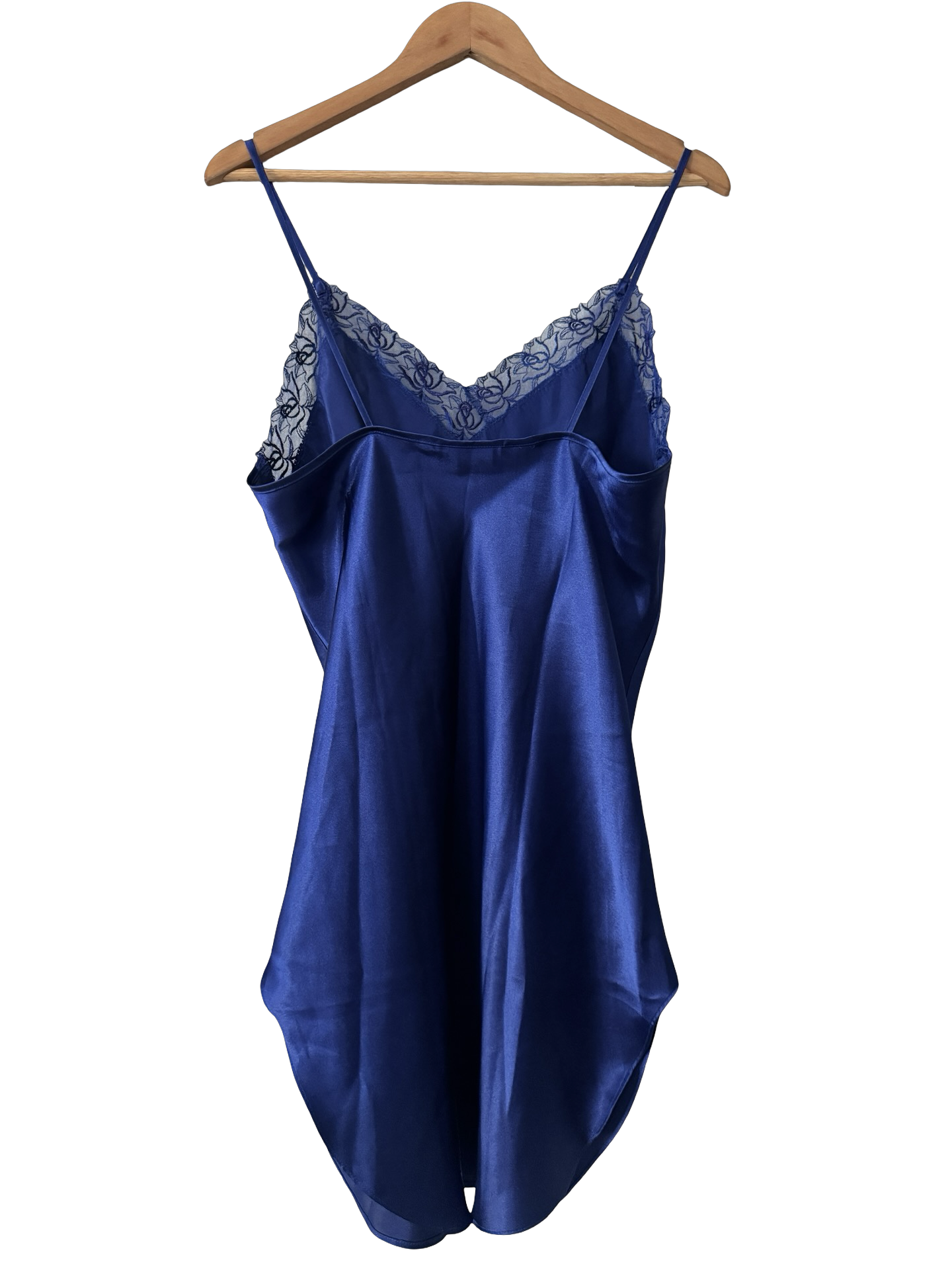 Vintage Y2K Electric Blue After-dark Slip Dress (L)