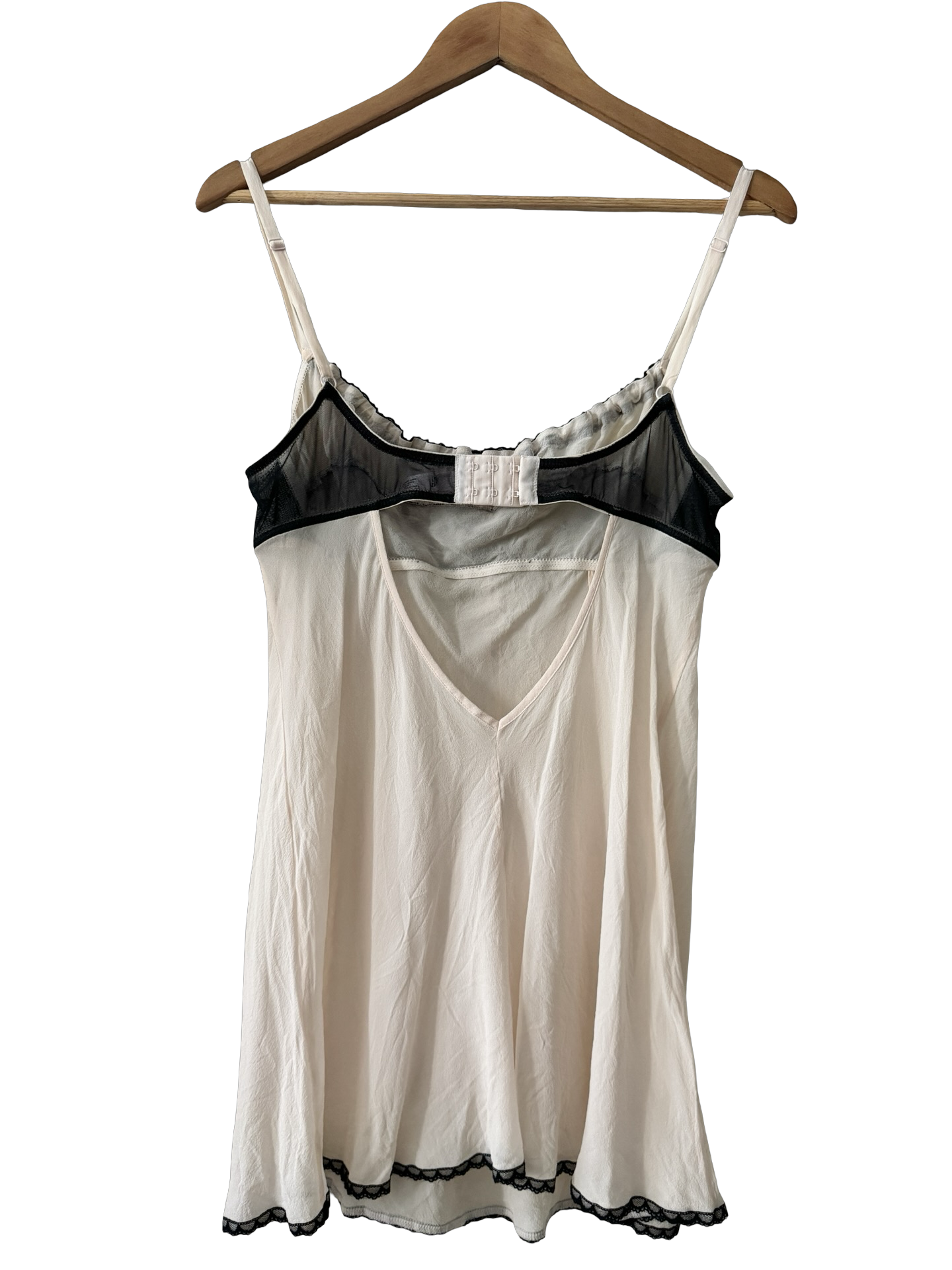 Vintage Y2K Boudoir Silk Lace Babydoll Cami (M)