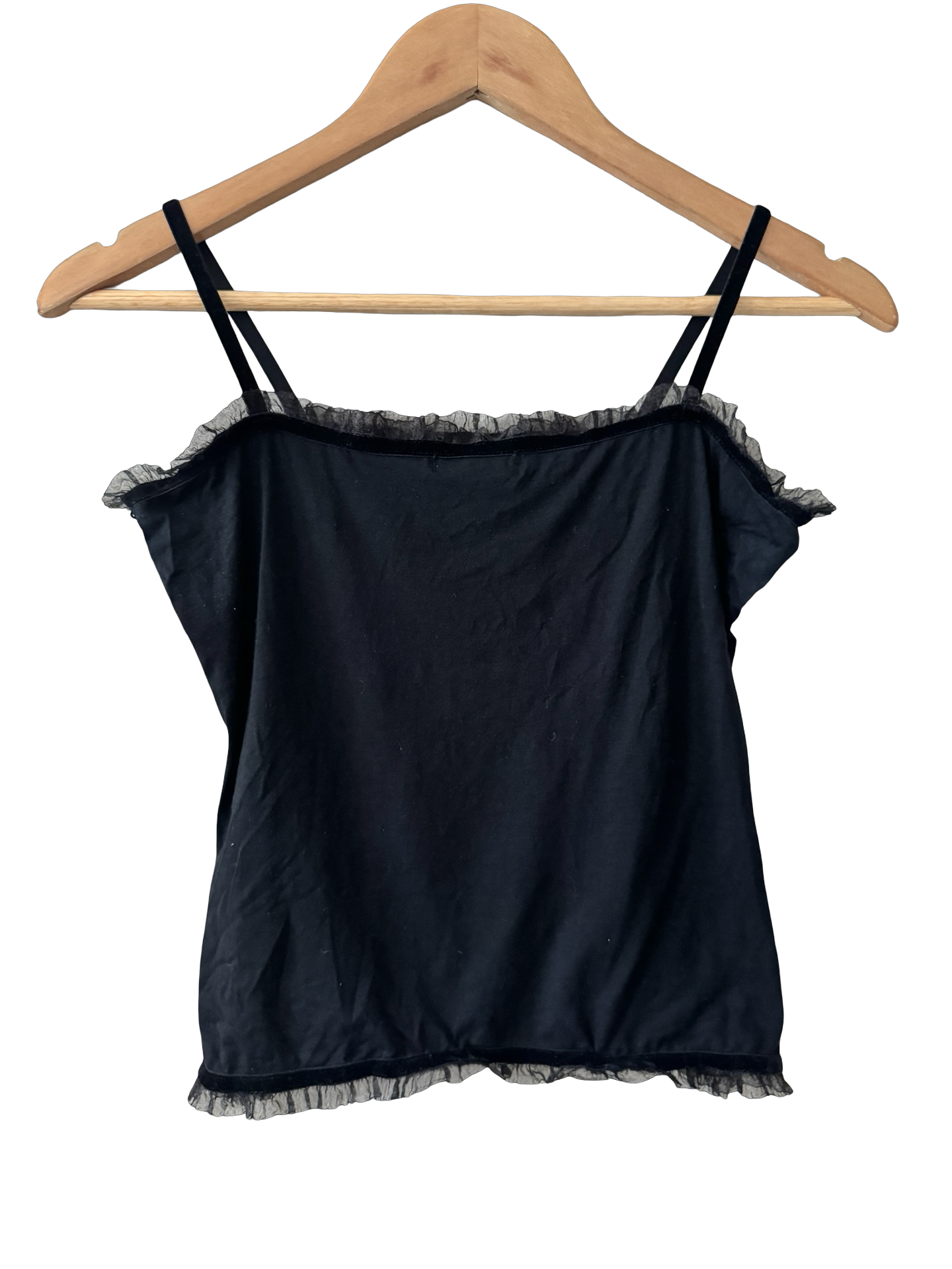 Vintage 90s De Quiero Beaded Tulle Top (S)