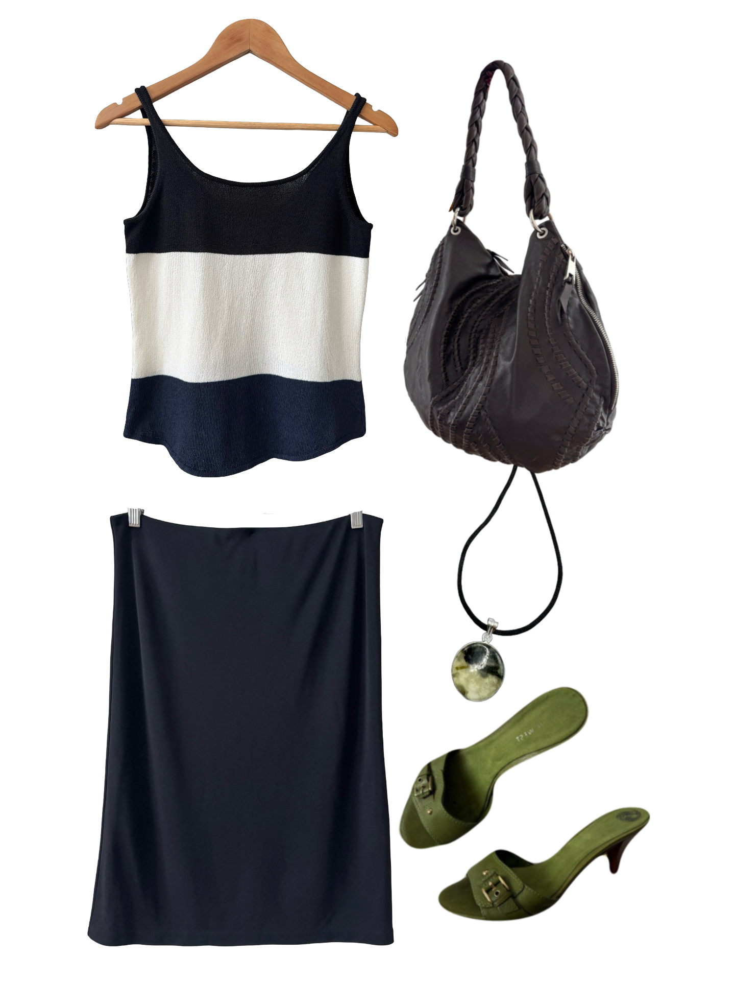 Vintage Max Mara Color Block Knit Tank (M)