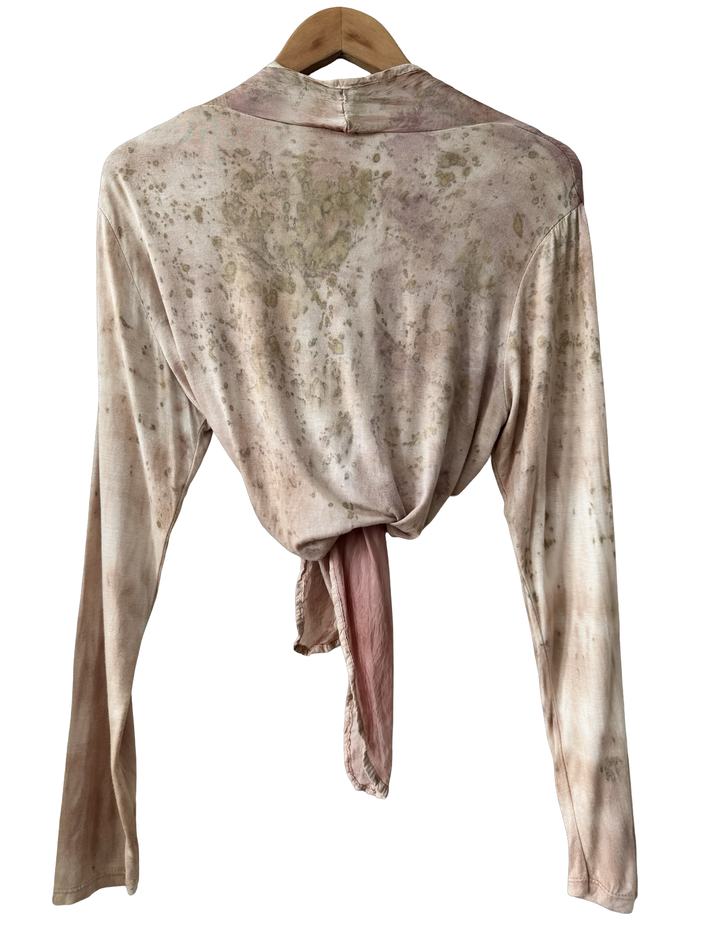 Vintage Italian Rosewater Ballet Wrap Top (One Size)