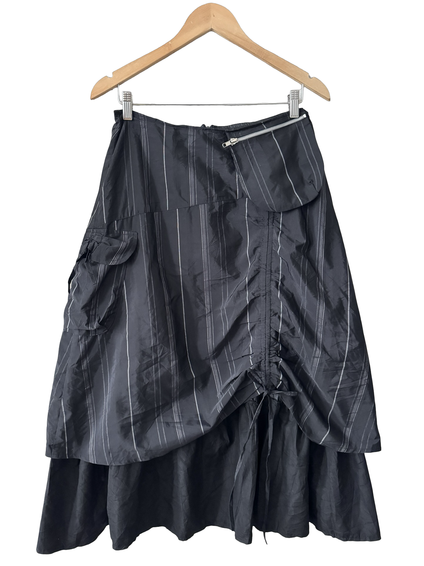 Vintage Y2K Parisian Midnight Utility Wrap Skirt (S/M)