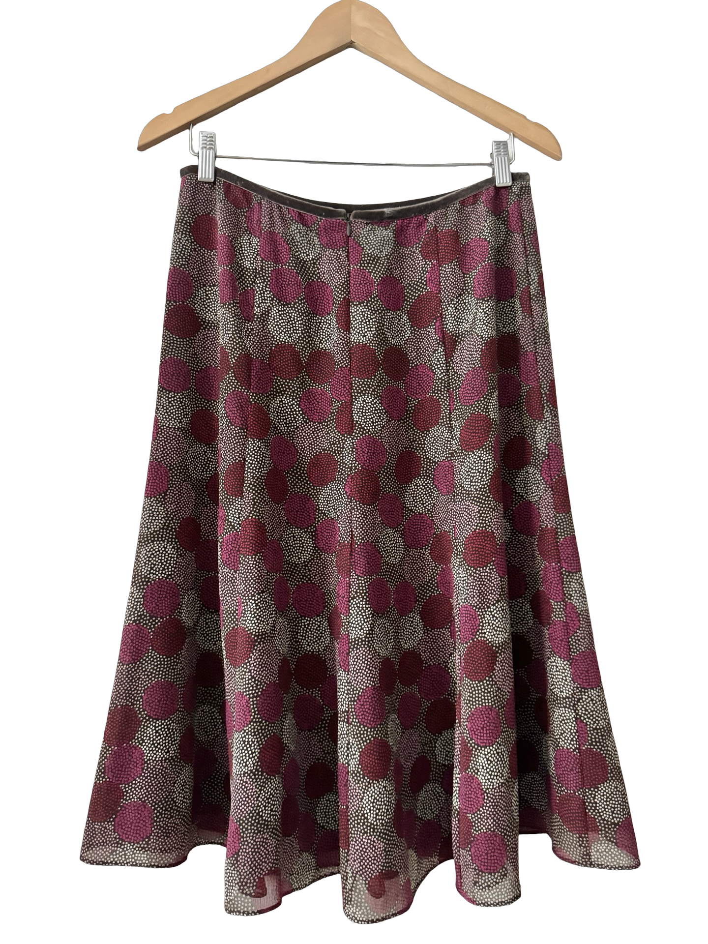 Vintage 90s Gallery Girl Geometric Midi Skirt (M)
