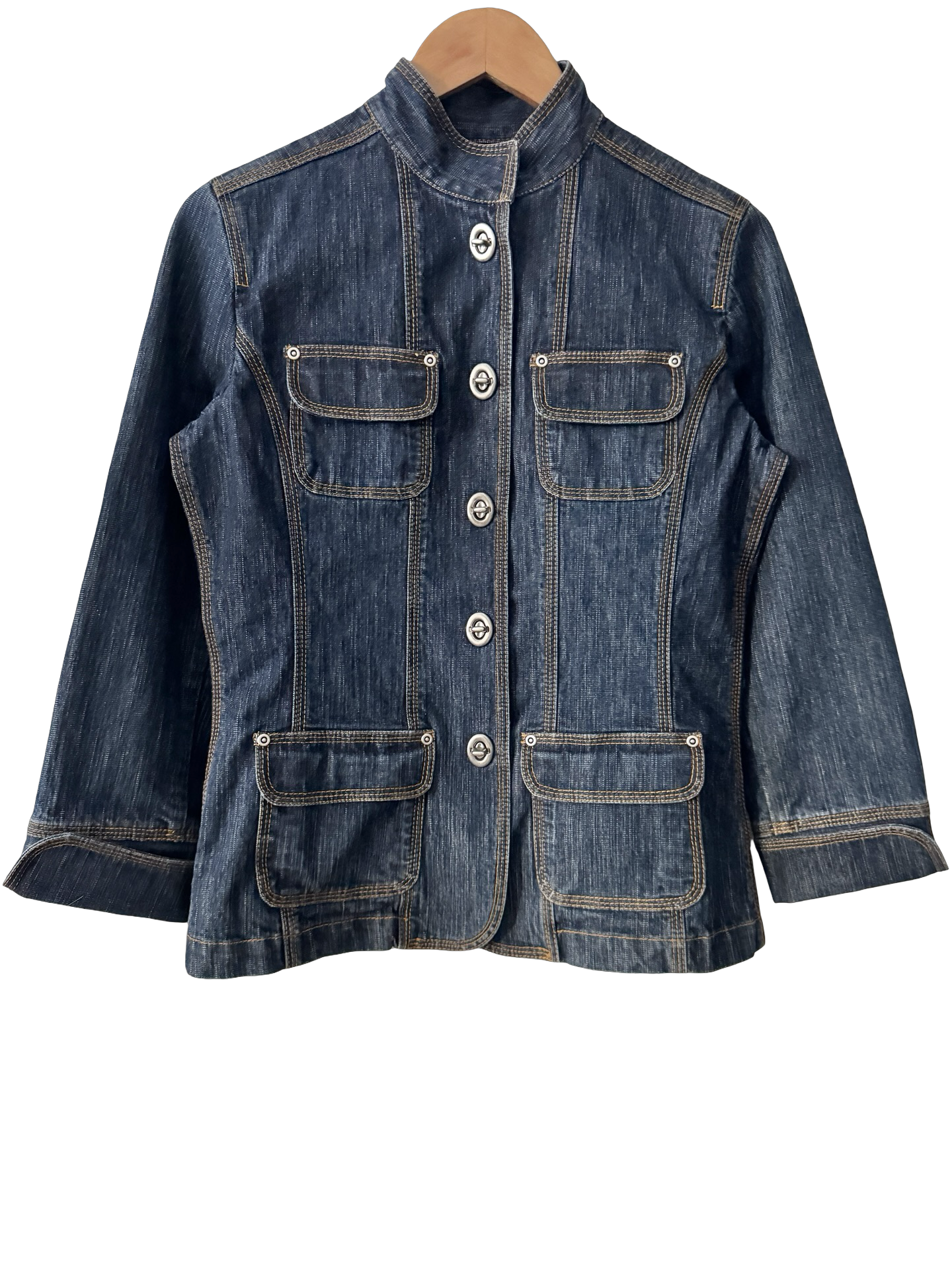 Vintage Y2K Indigo Theory Denim Jacket (S/M)