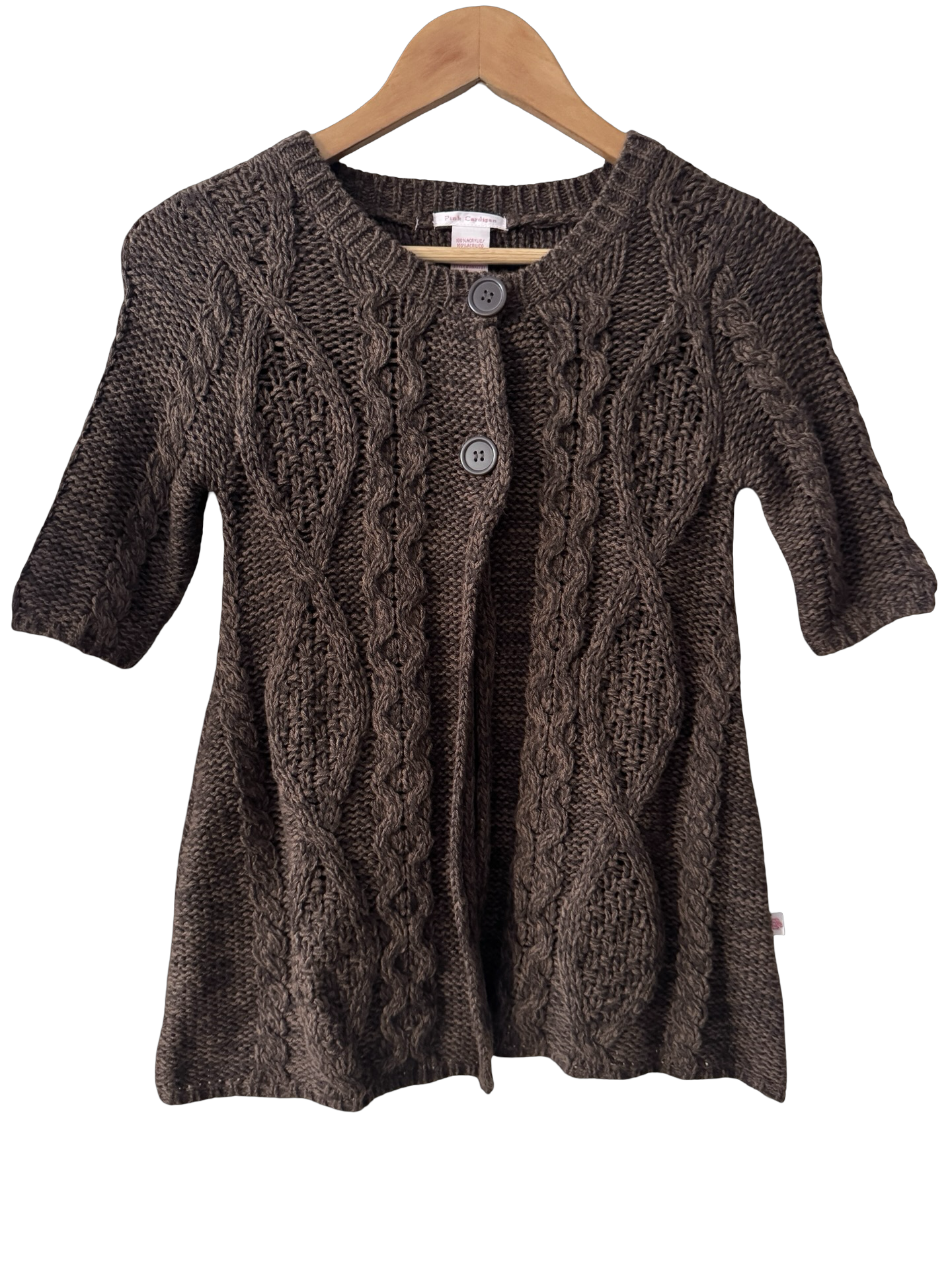 Vintage Y2K Cocoa Cable Babydoll Knit (S)