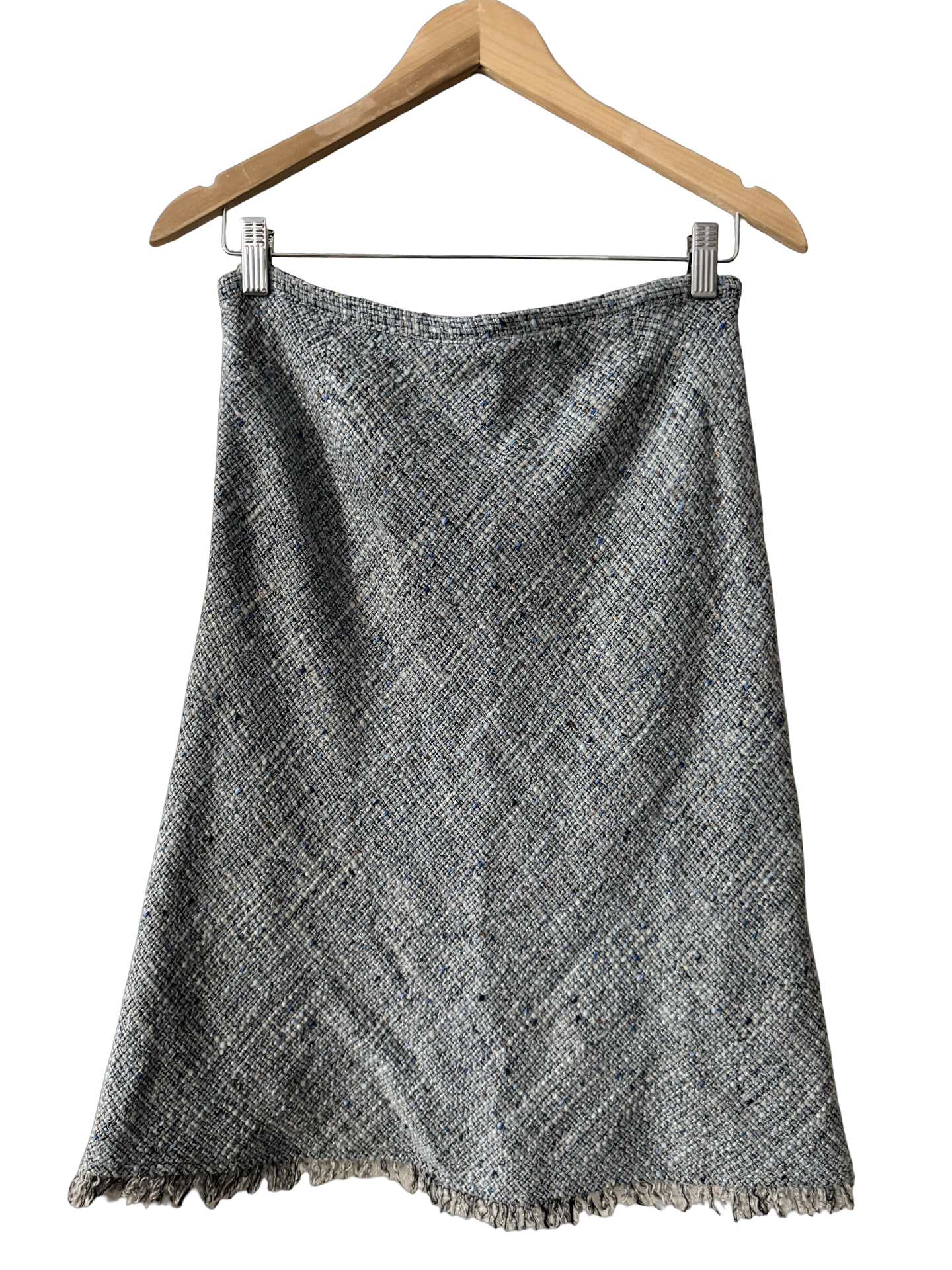 Vintage Y2K Library Girl Tweed Midi Skirt (XS)