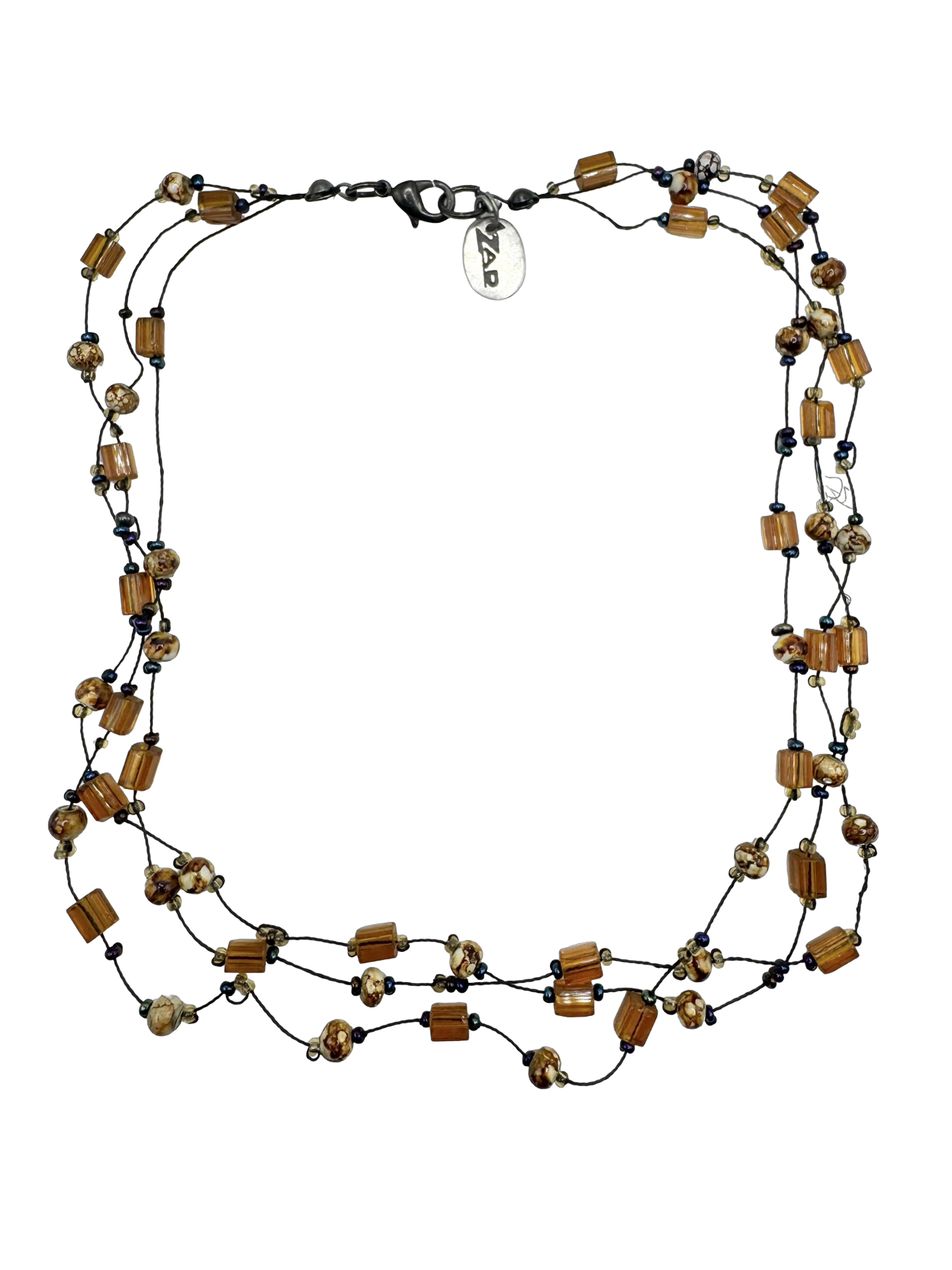 Vintage Y2K Amber Confetti Necklace
