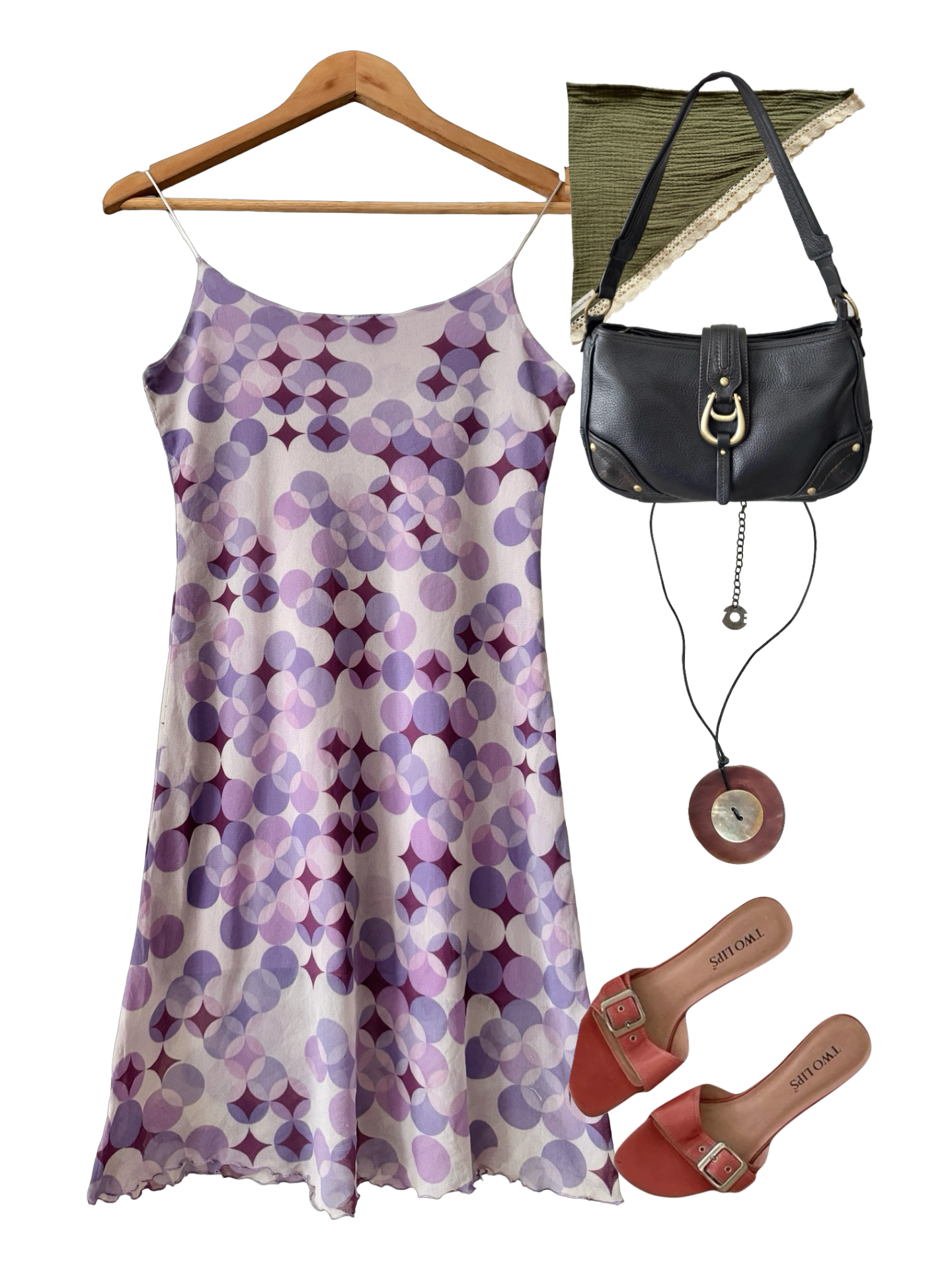 Vintage 90s Parisian Lavender Disco Mini Dress (S)