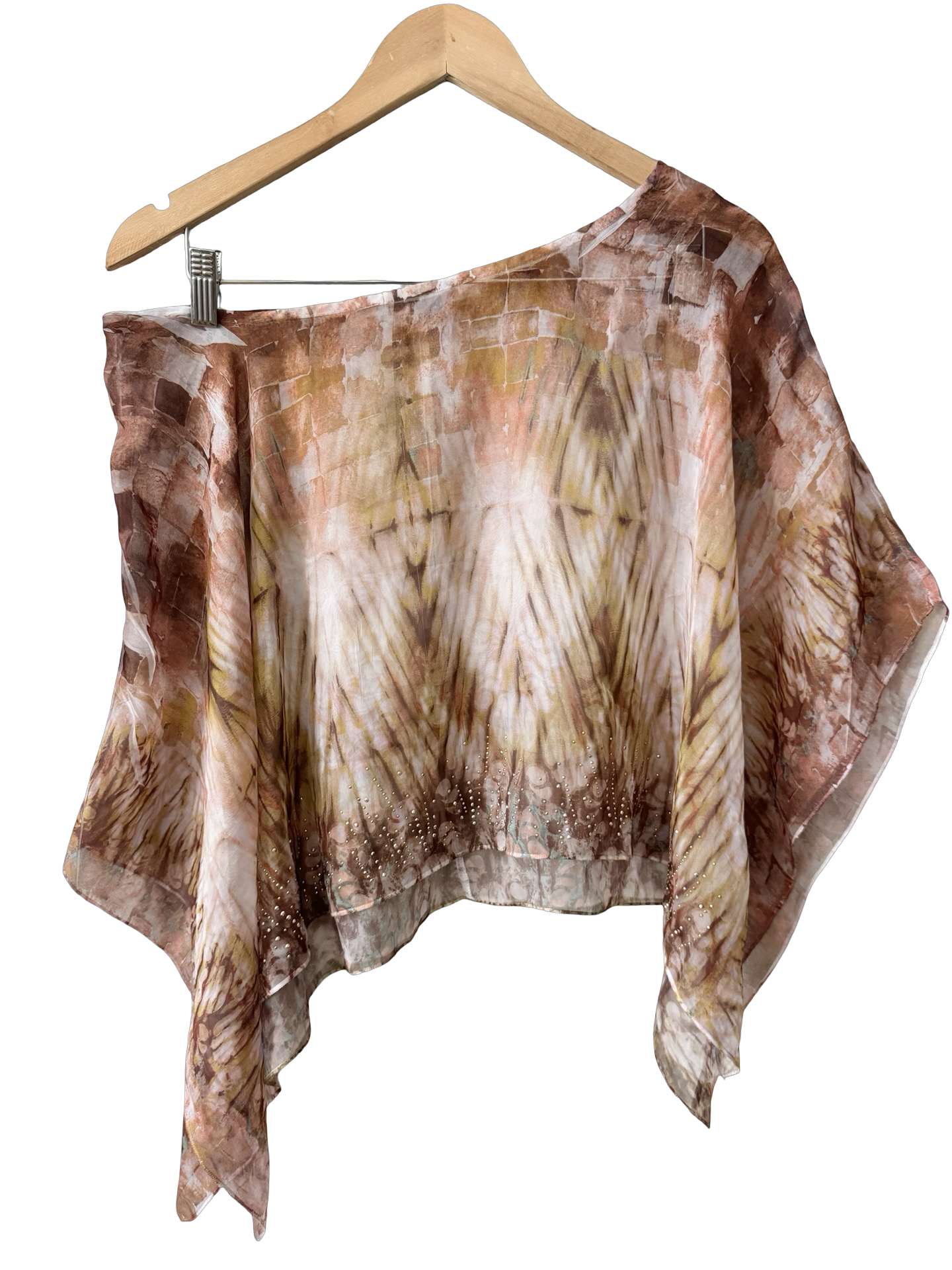 Vintage 90s Desert Mirage Sheer Poncho Top (One Size)