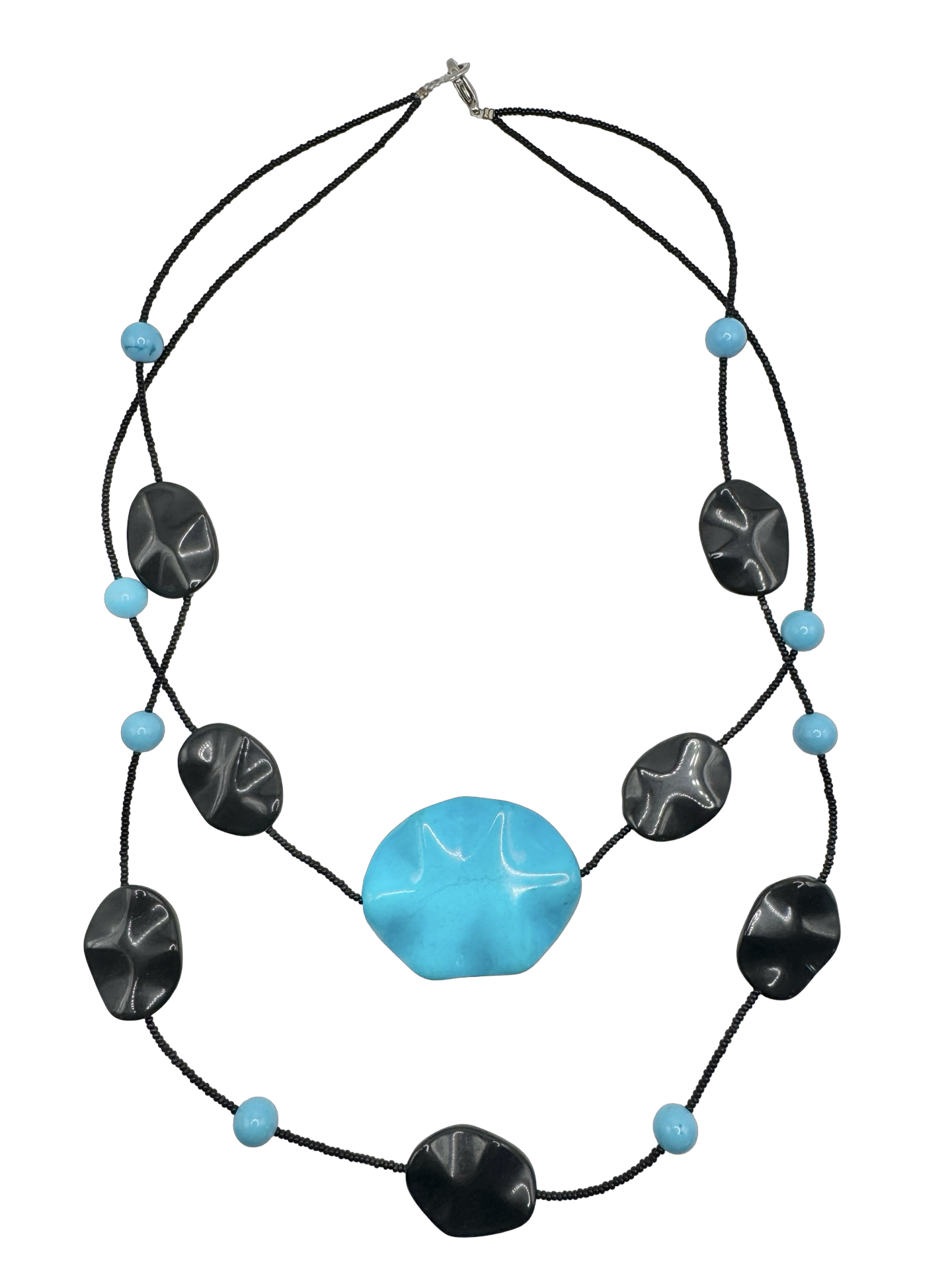 Vintage Electric Tide Beaded Necklace