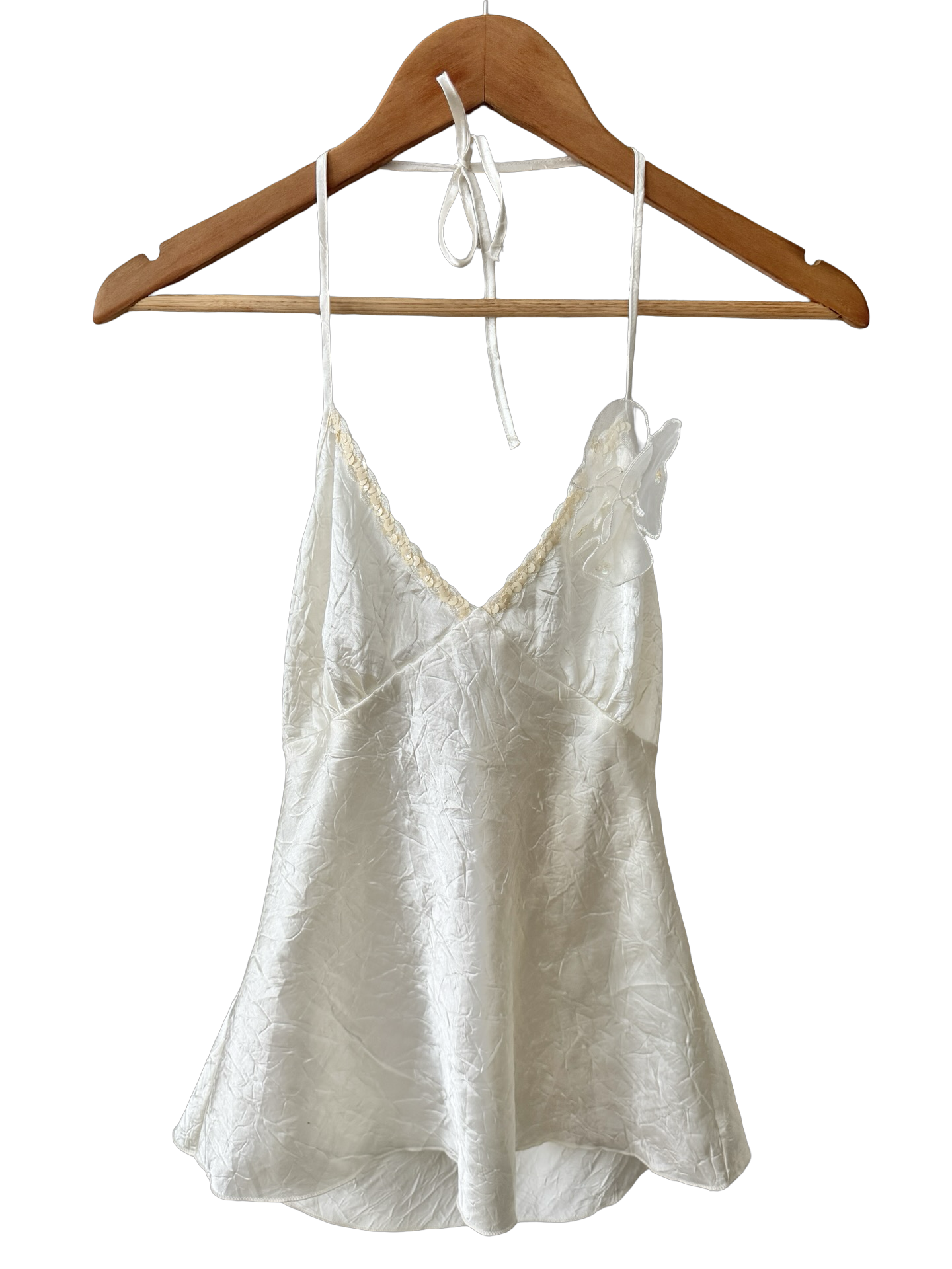 Vintage Y2K Pearl Fairy Brooch Cami (S/M)