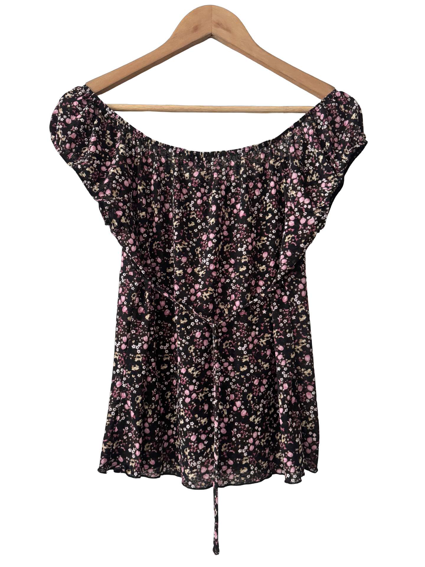 Vintage 90s Meadow Song Tie Back Peasant Top (M/L)