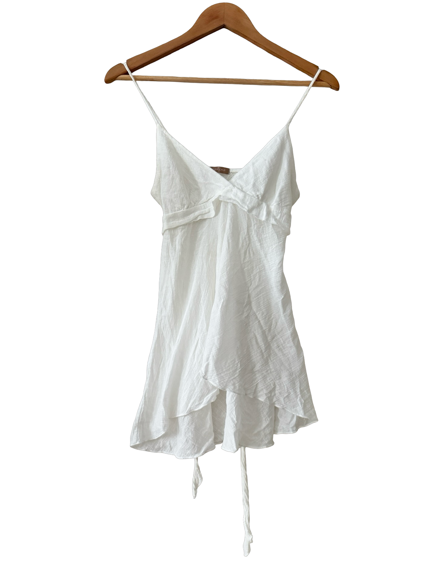 Vintage 90s Cotton Tie-Back Babydoll Top (S)