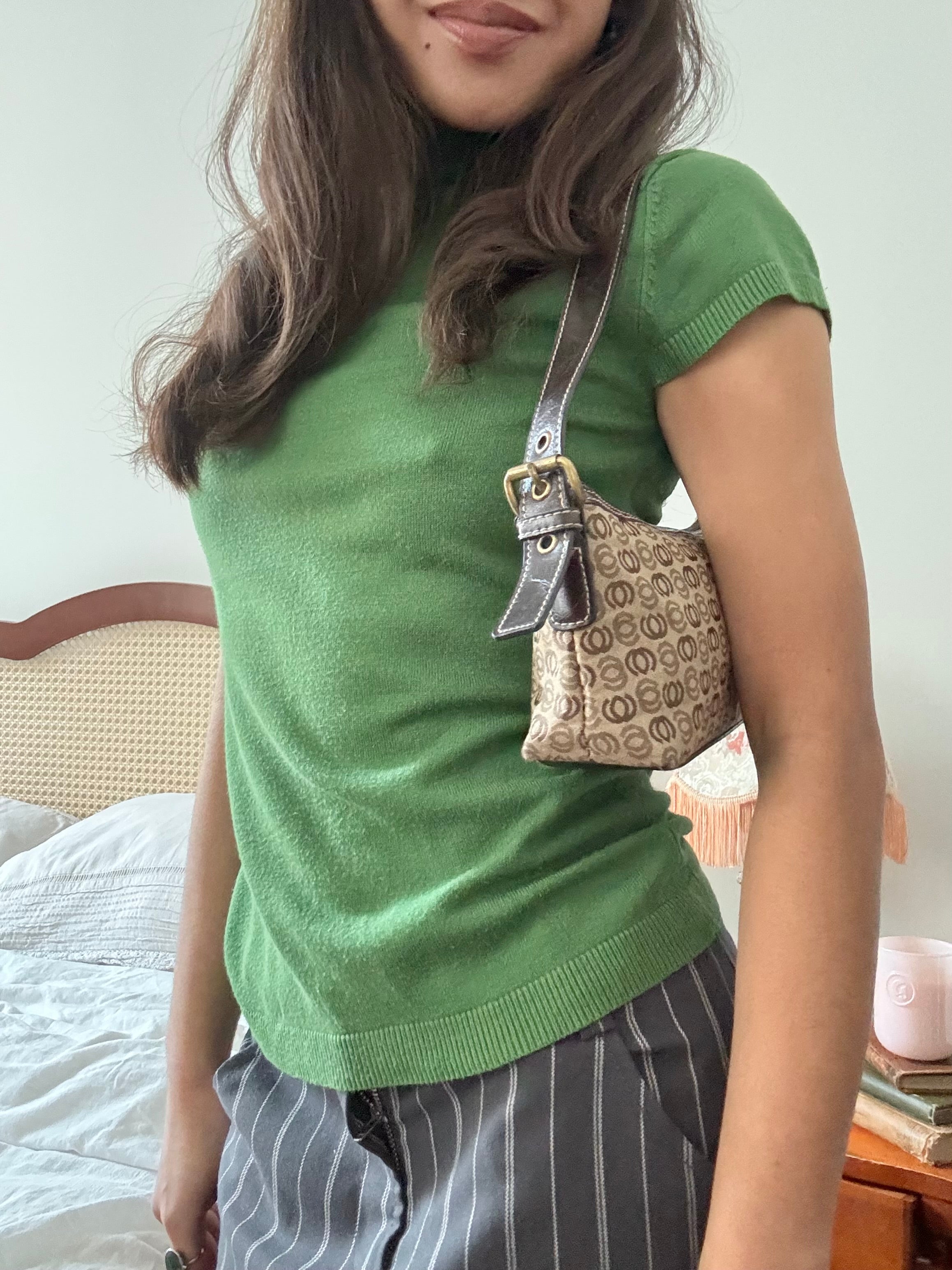 Vintage Monogram Canvas Shoulder Bag