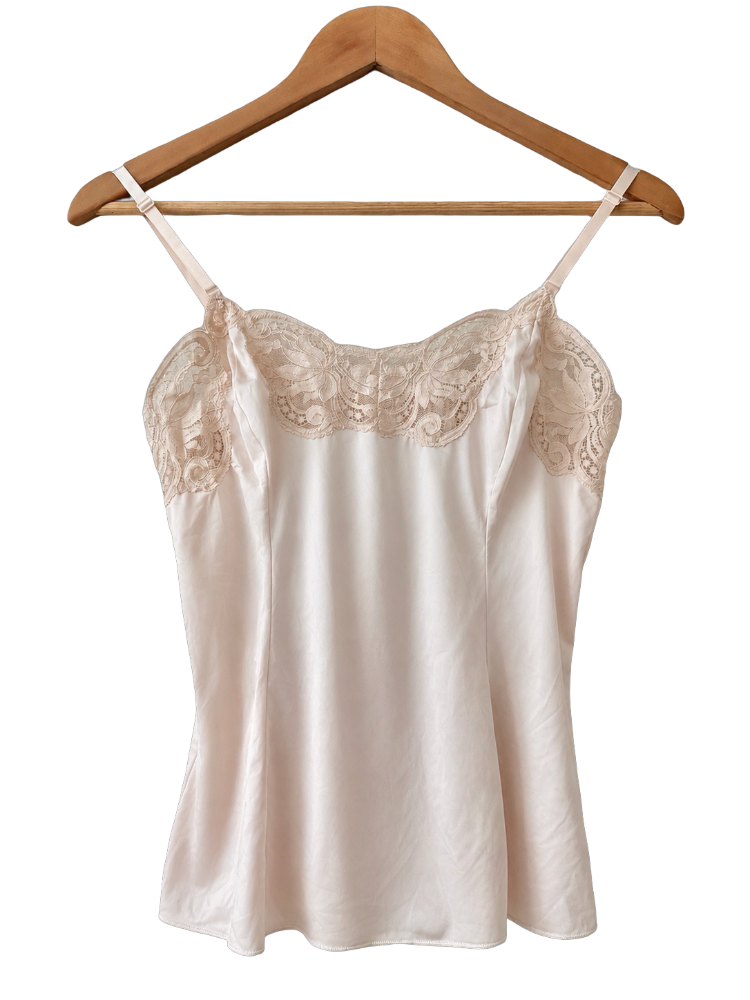 Vintage 80s Champagne Lace Romance Camisole (S)