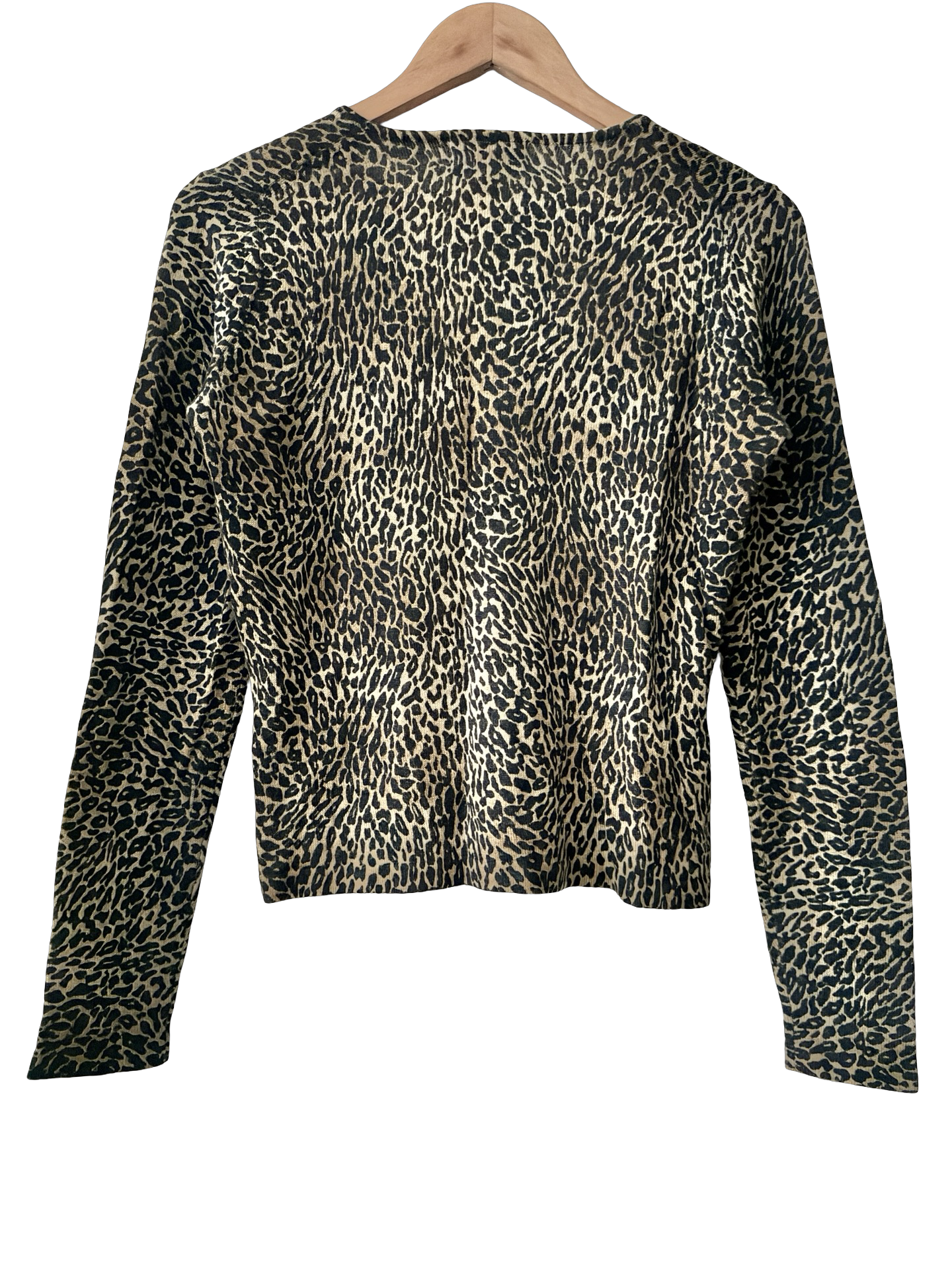 Vintage 90s Cheetah Wool Cardigan (S-M)