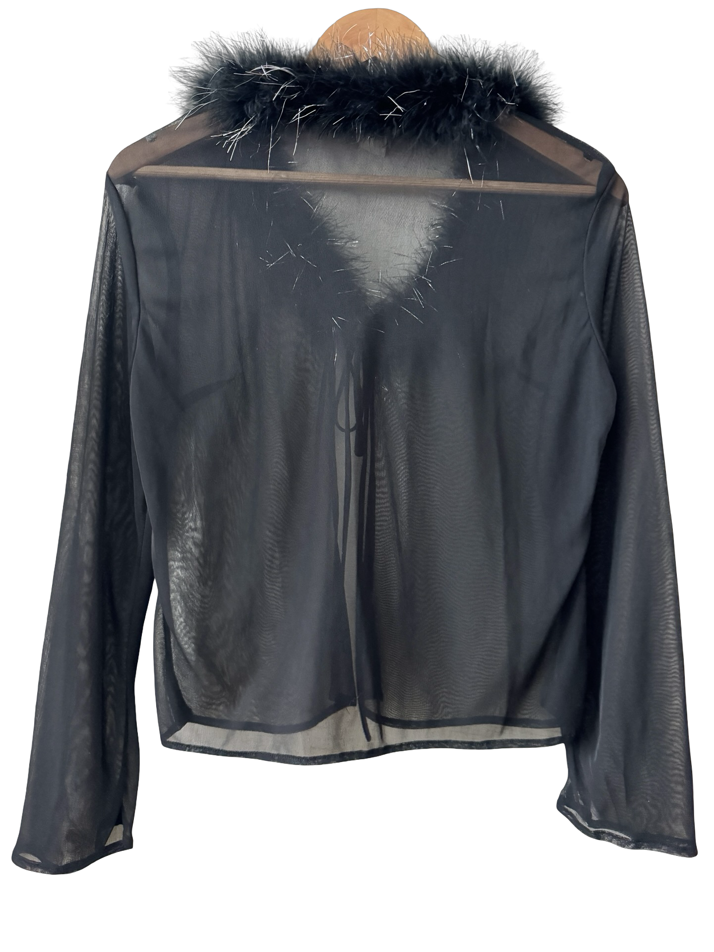 Vintage 90s Faux Real Trim Top (M)