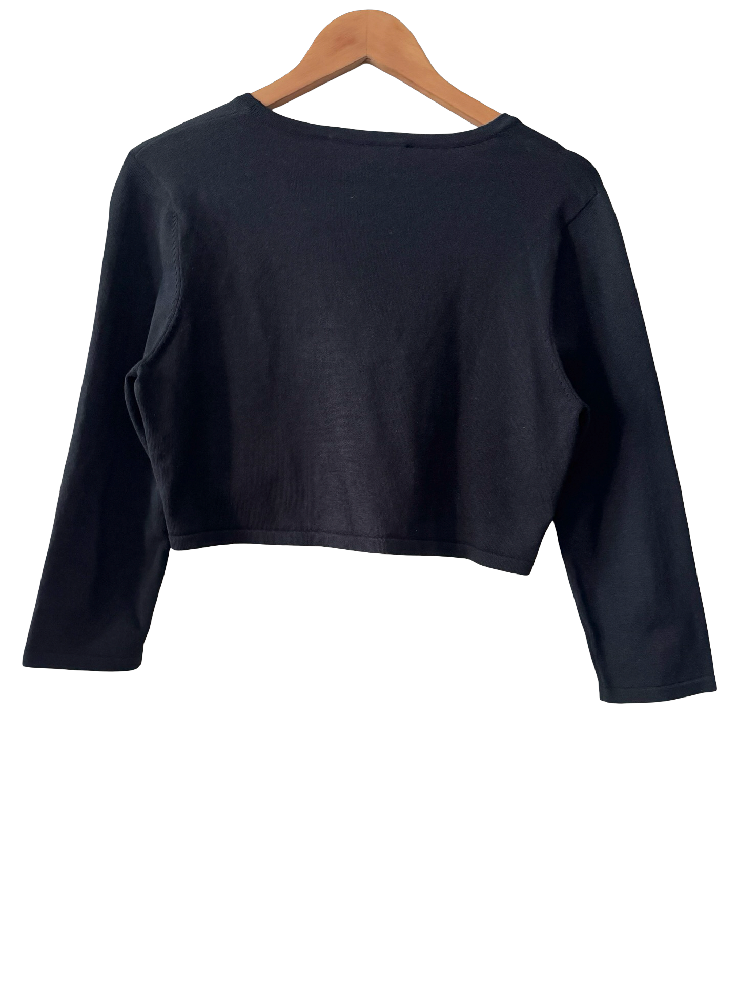 Vintage 90s Black Swan Cropped Bolero Top (M/L)