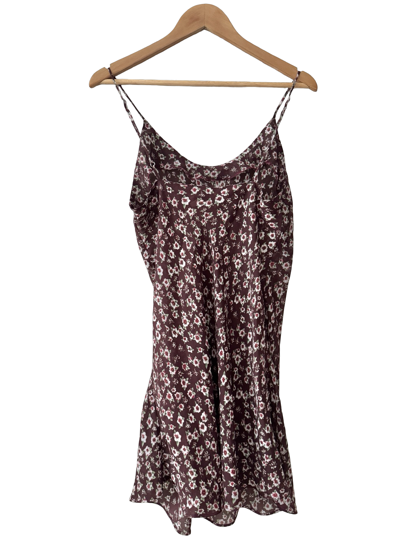 Vintage 90s Wildflower Wine Slip Dress (M)