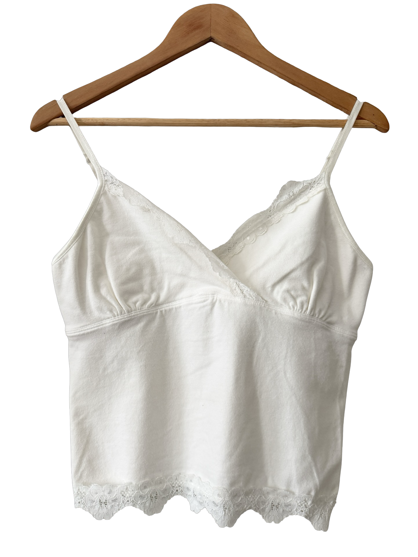 Vintage Y2K Ivory Ballet Wrap Cami (M)