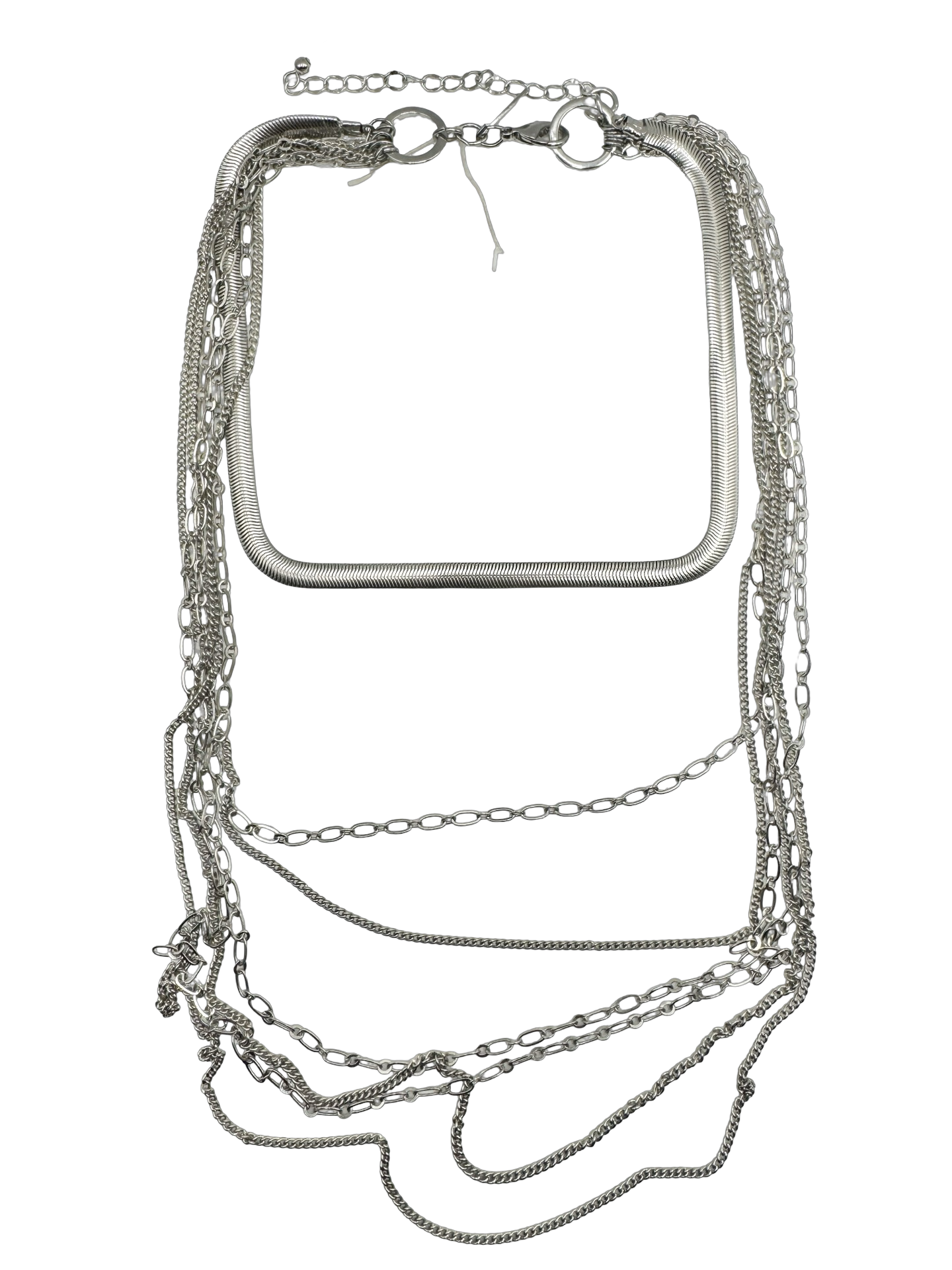 Vintage Y2K Silver Web Choker