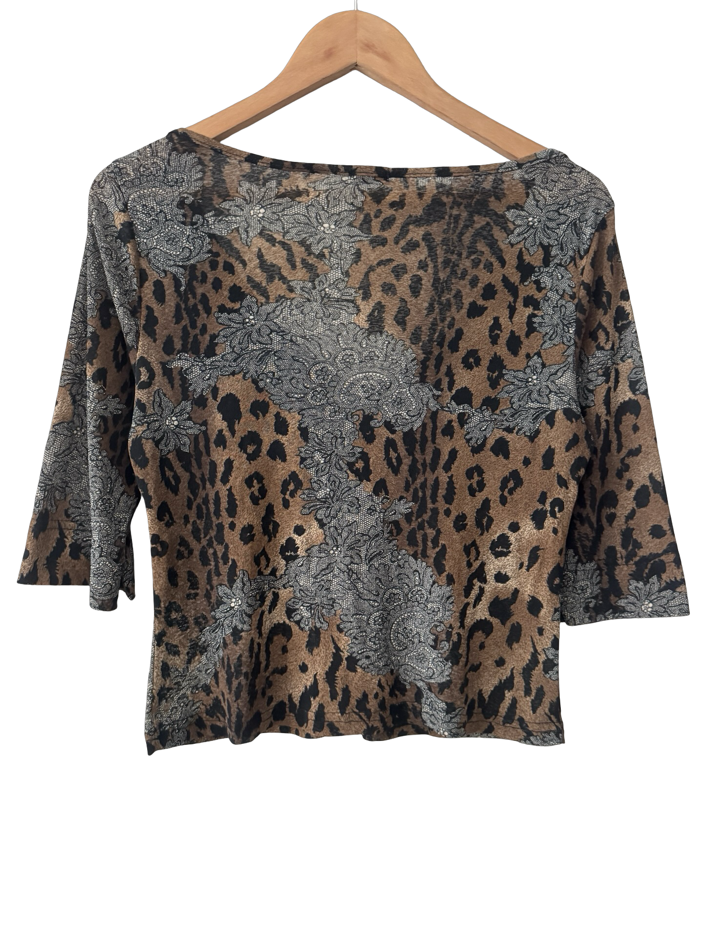 Vintage Y2K Leopard Paisley Siren Top (M-L)