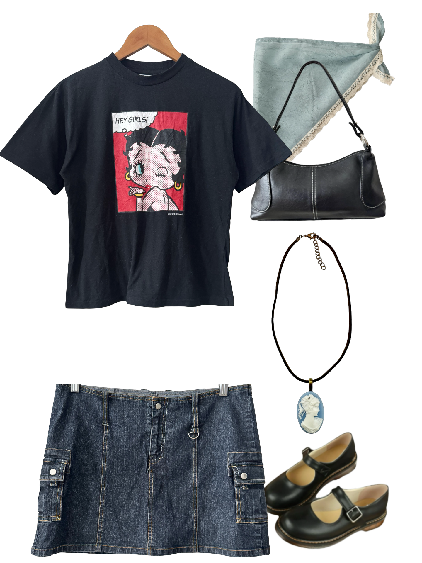 Vintage Betty Boop “Hey Girls!” Graphic Tee (M)