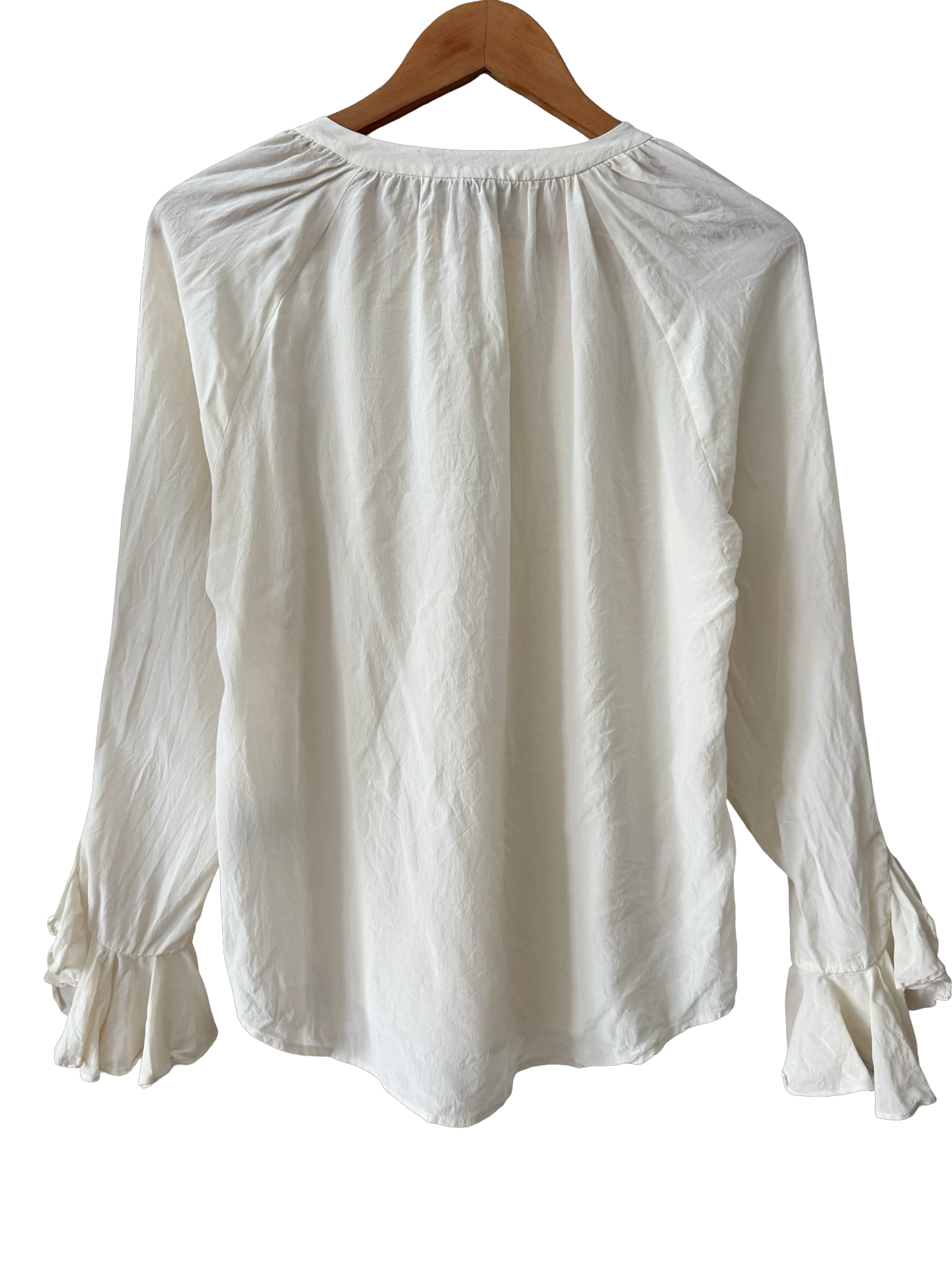 Vintage 90s Silk Poet Sleeve Blouse (M)