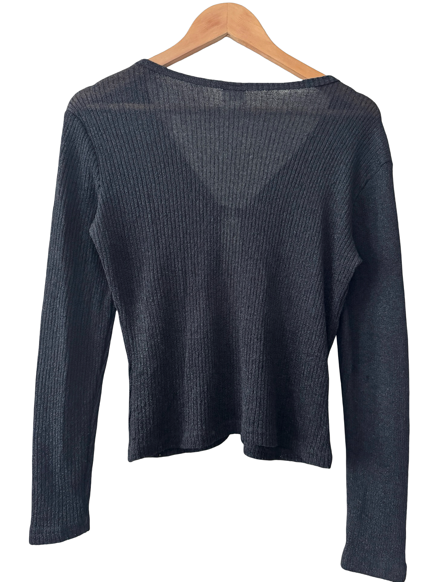 Vintage Y2K Split Front Knit Cardigan (M)