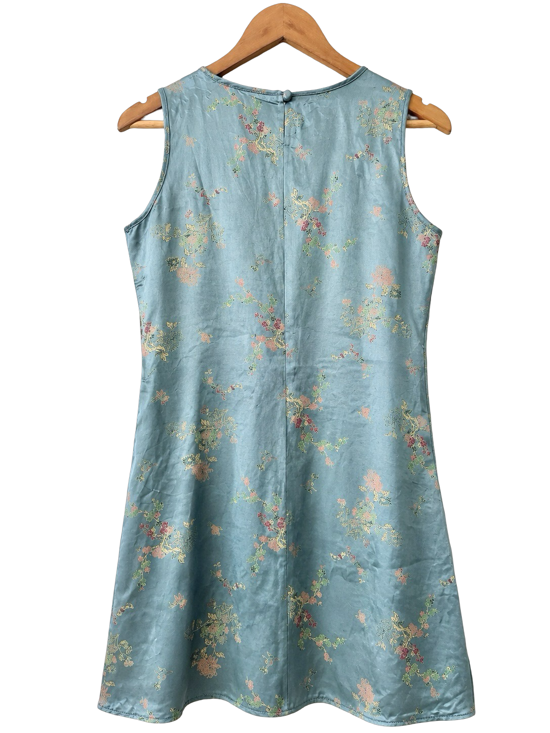 Vintage 90s Floral Embroidered Dress (M)