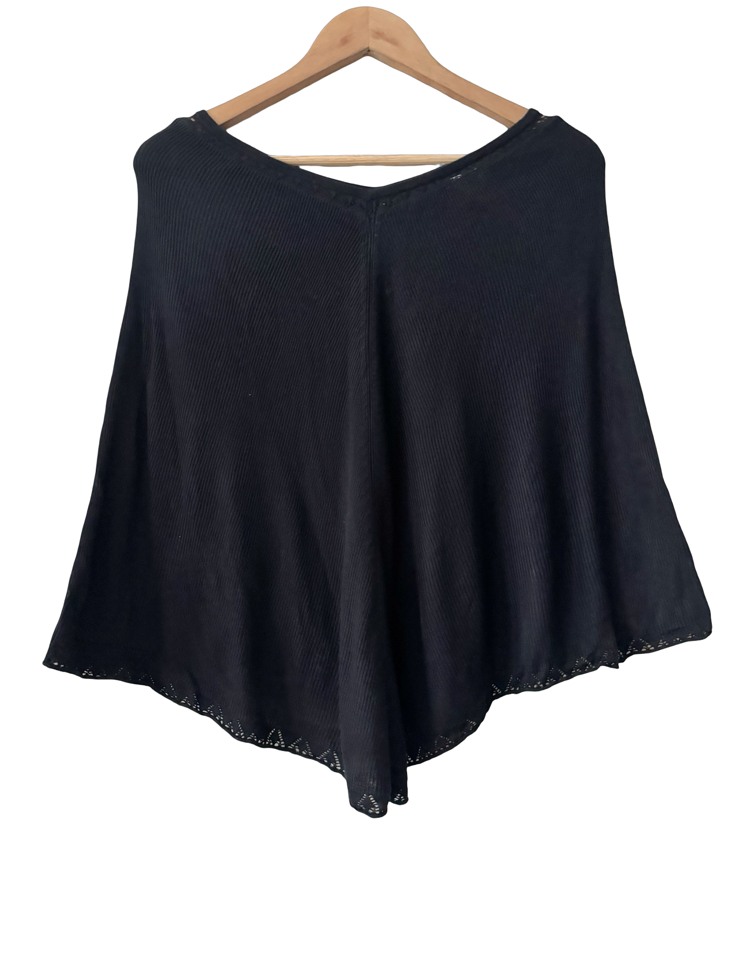 Vintage 90s After Dark Knit Poncho (OS)