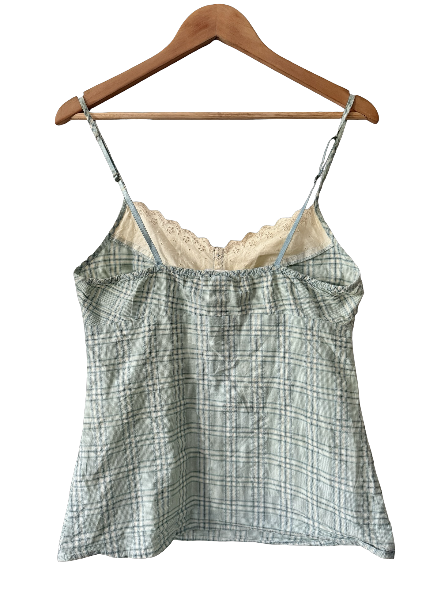 Vintage Y2K Sunday Picnic Plaid Cami (S/M)