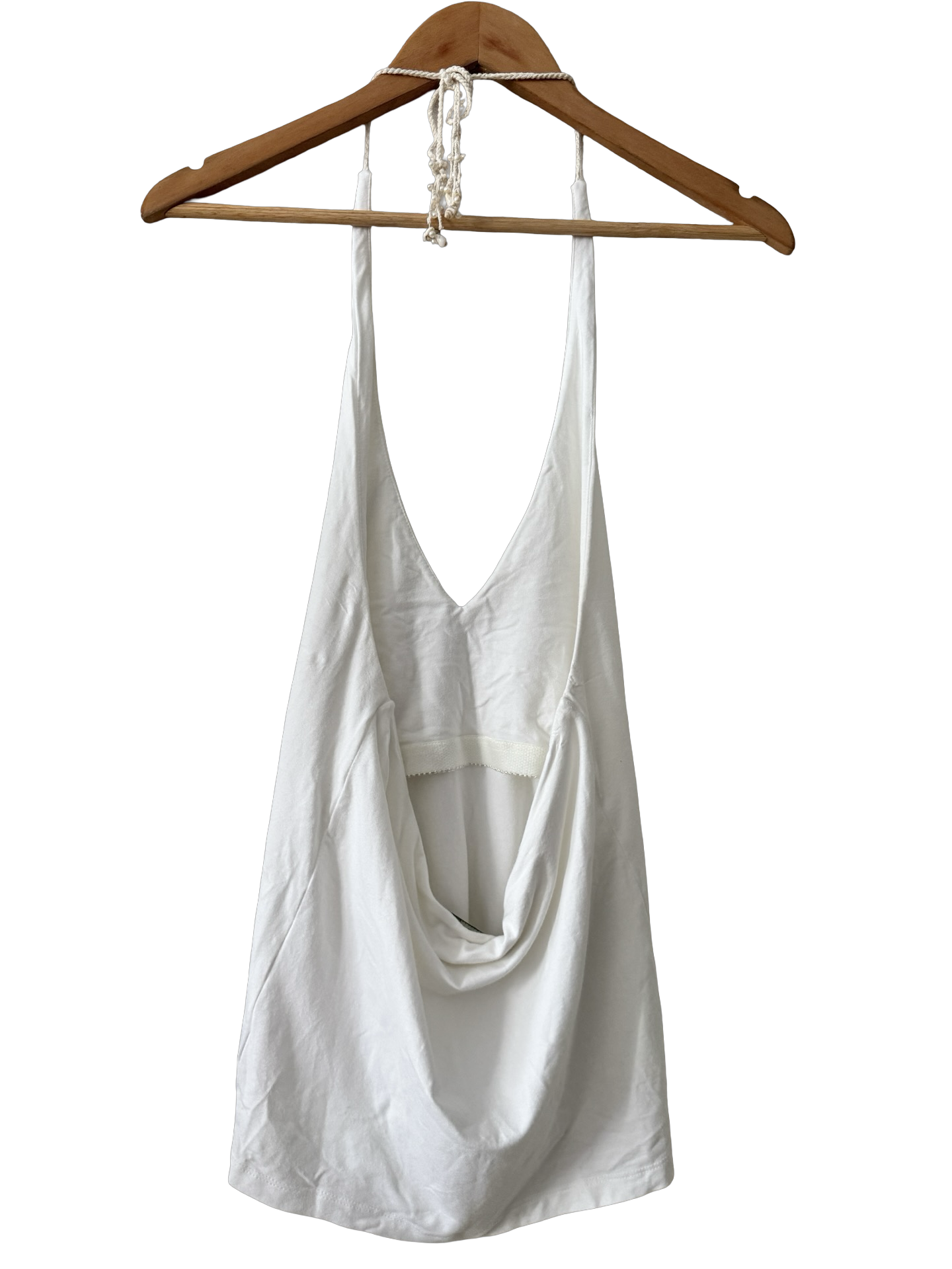 Vintage 90s Ralph Lauren Riviera White Halter  (M)