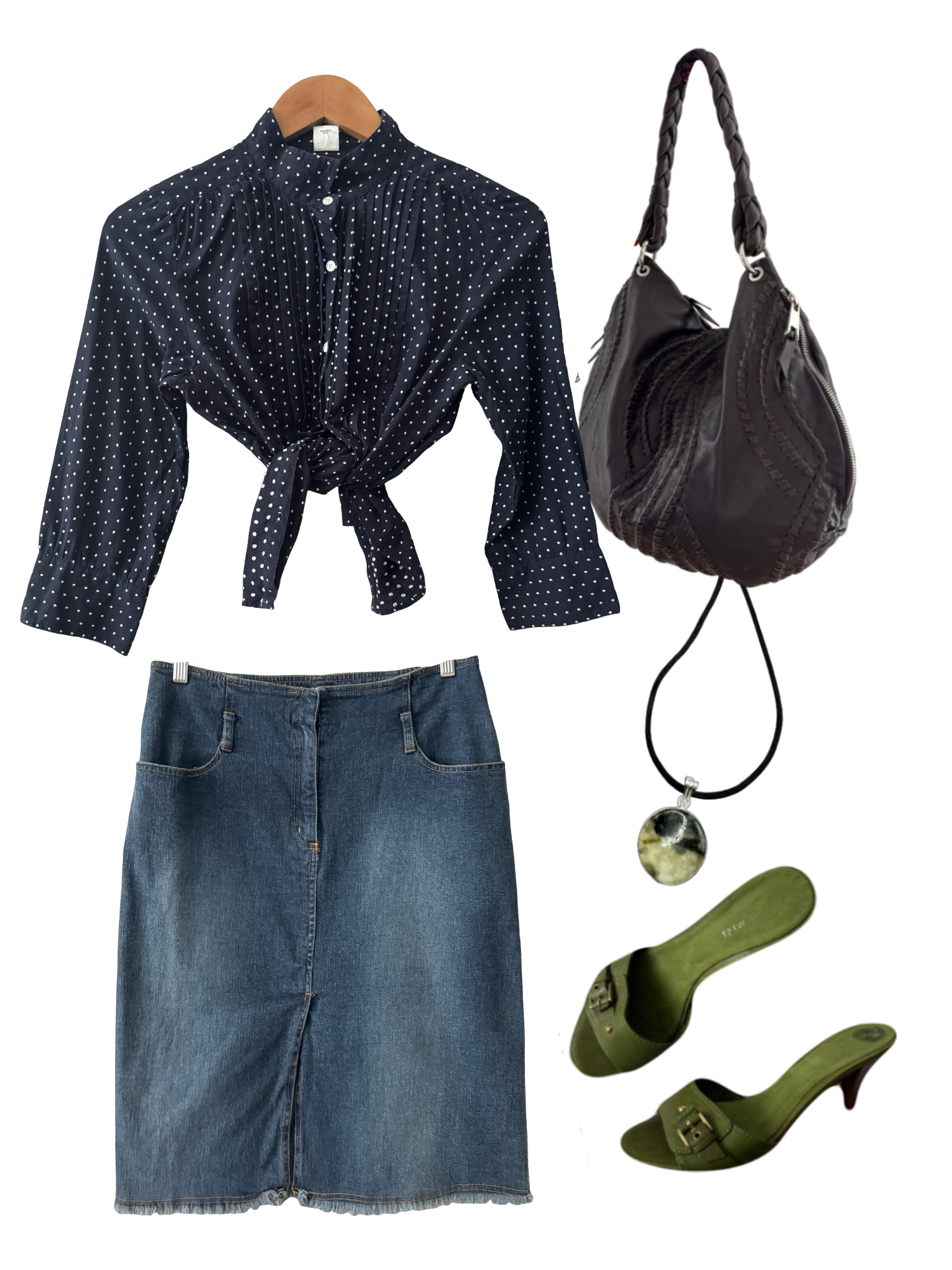 J.Crew Dotted Ruffle Button Up (M)