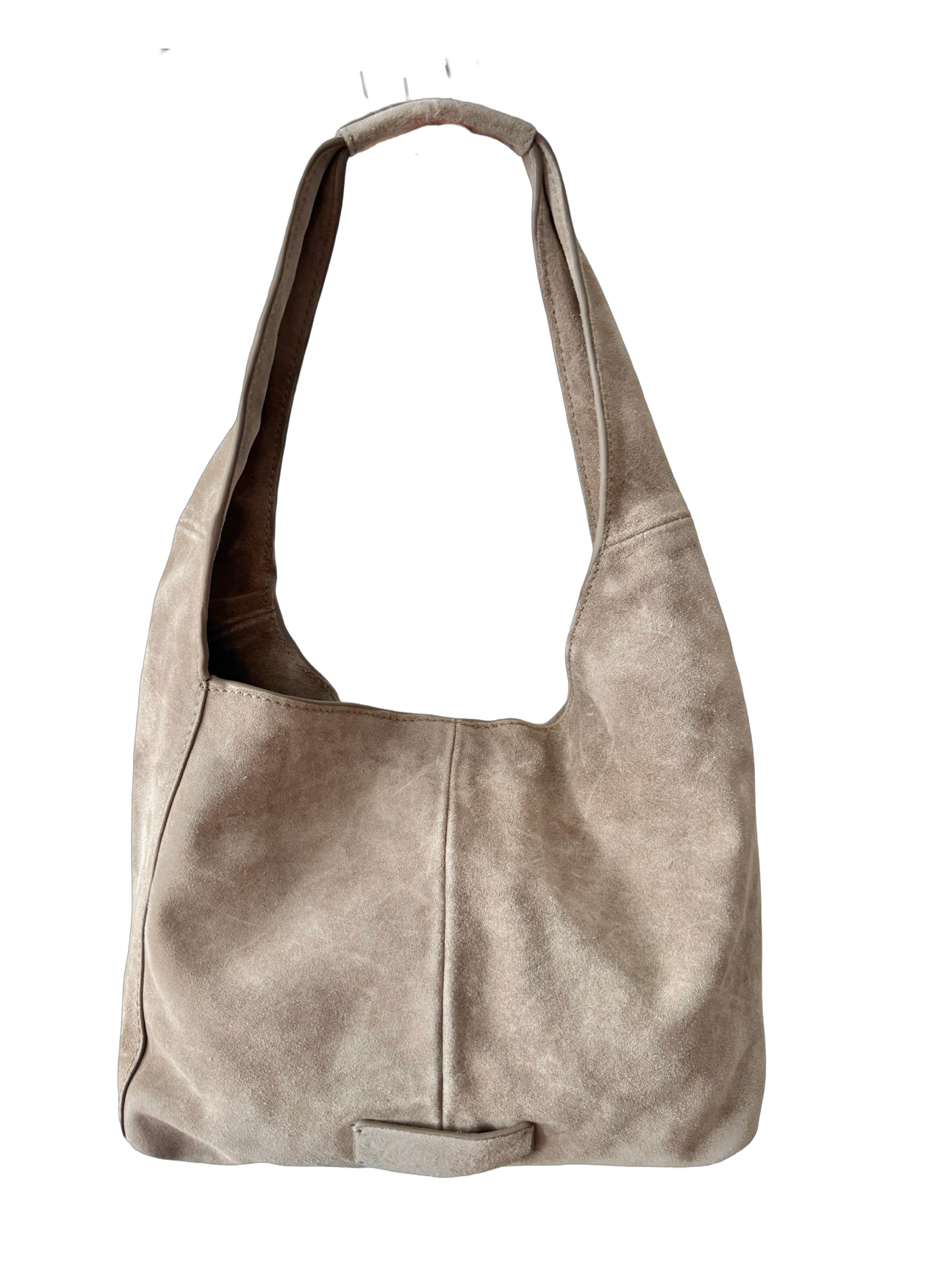 Vintage Desert Bow Suede Hobo