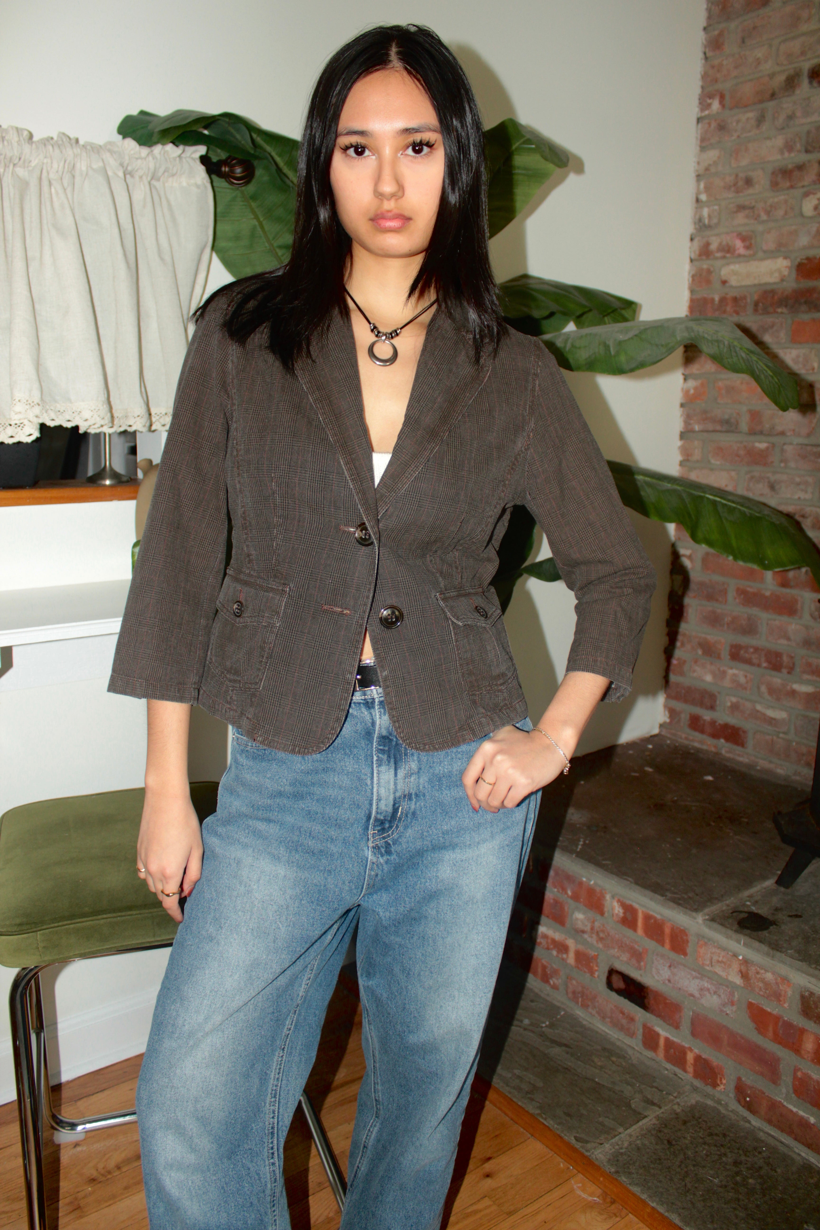 Vintage 90s Espresso Tailored Blazer (S)