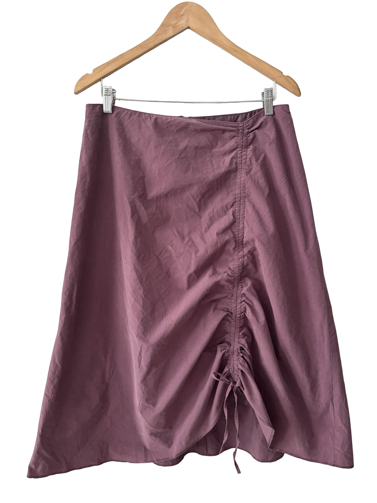 Vintage Y2K Mulberry Ruched Skirt (M)