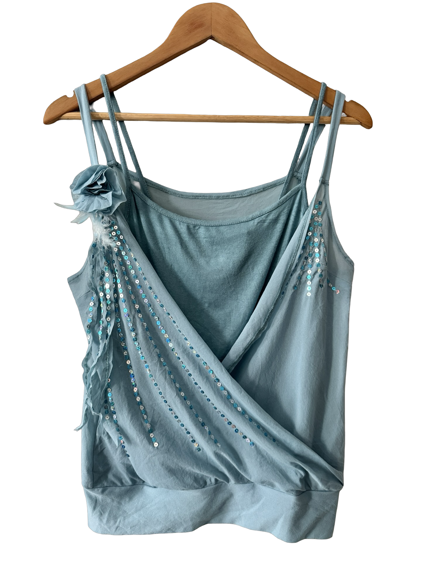 Vintage 90s Morgan De Toi Mermaid Draped Top (M)