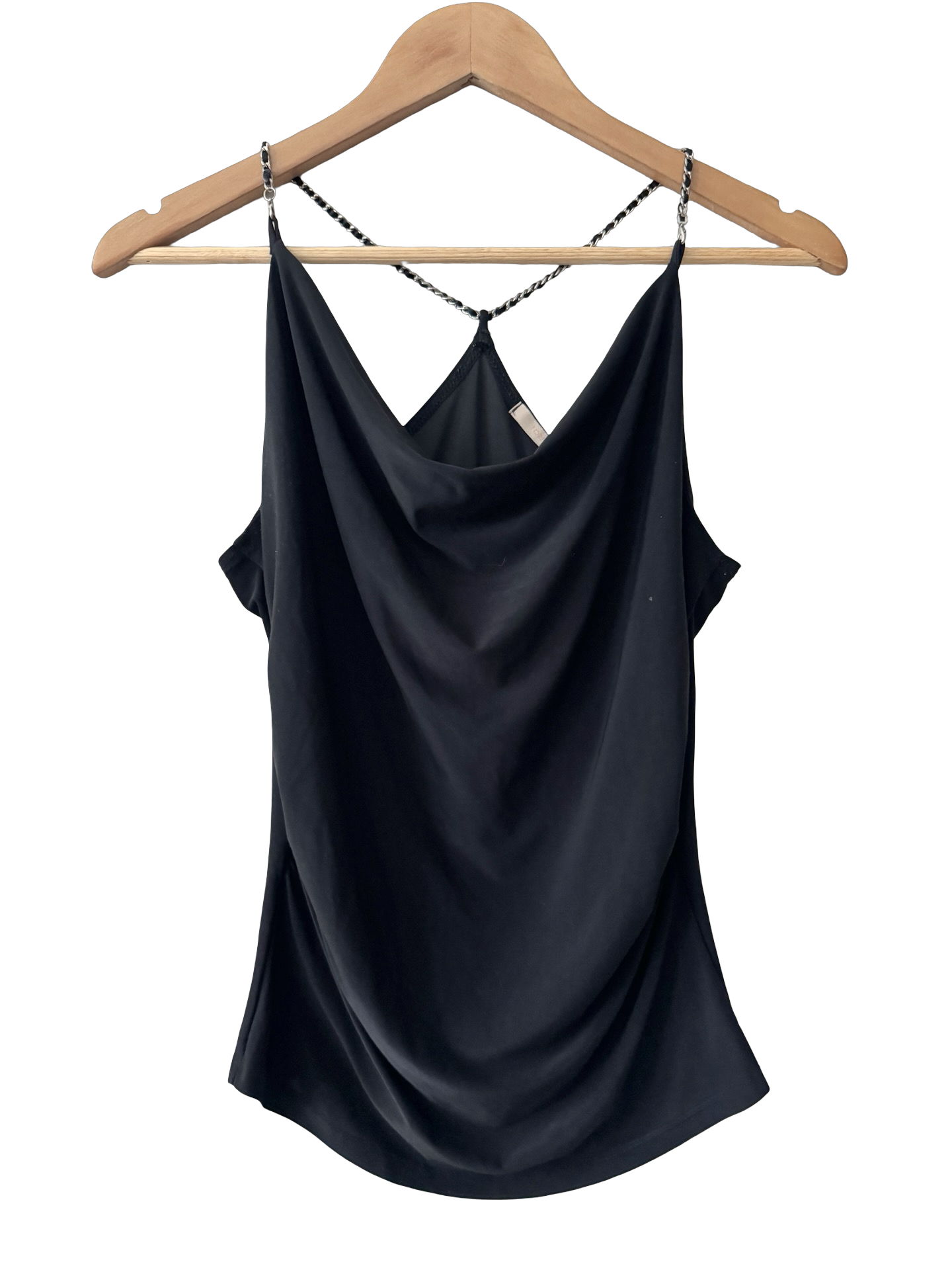 Vintage Y2K Midnight Chain Halter Cami (S-M)