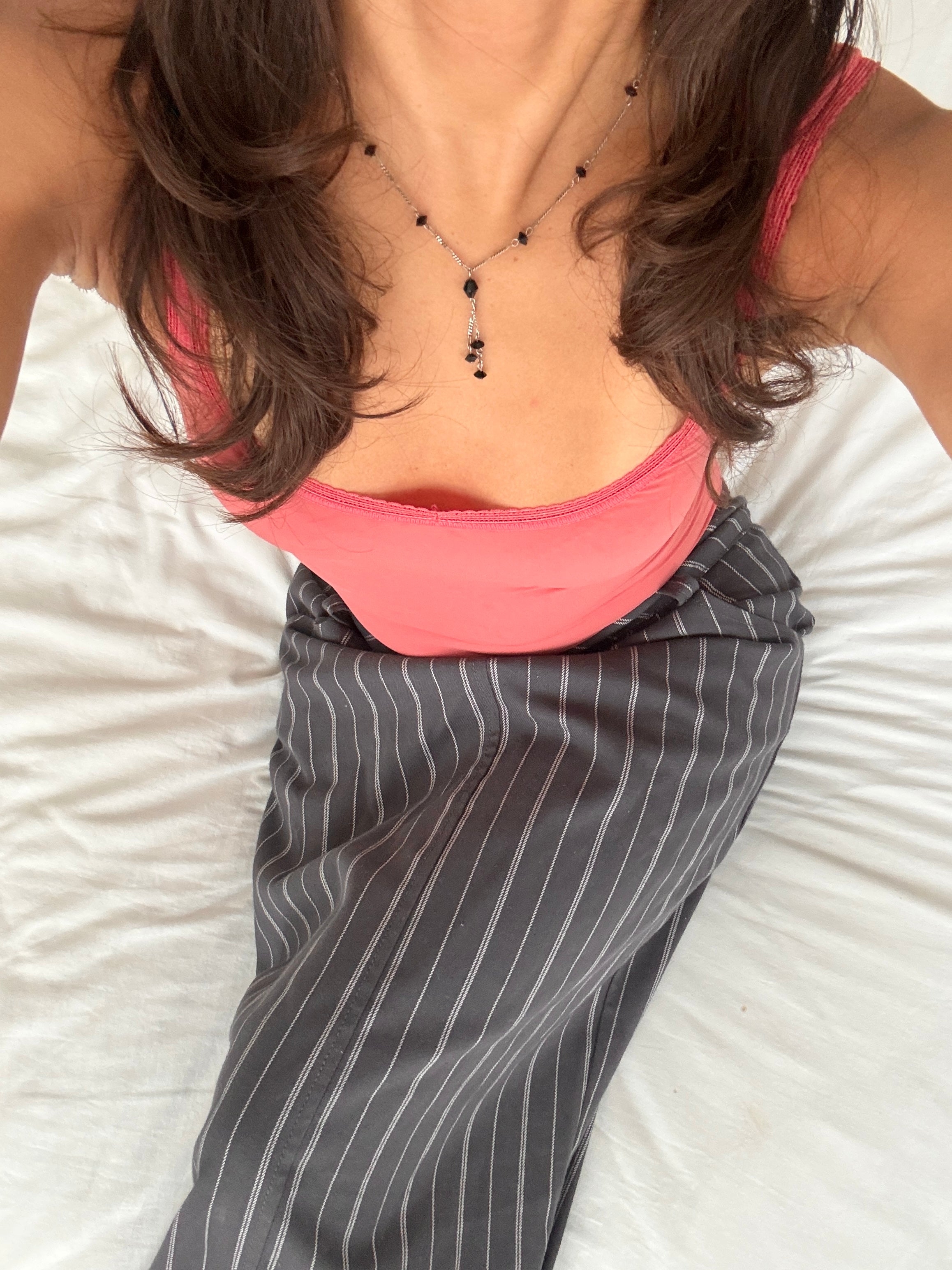 Vintage Y2K Midnight Crystal Drop Choker