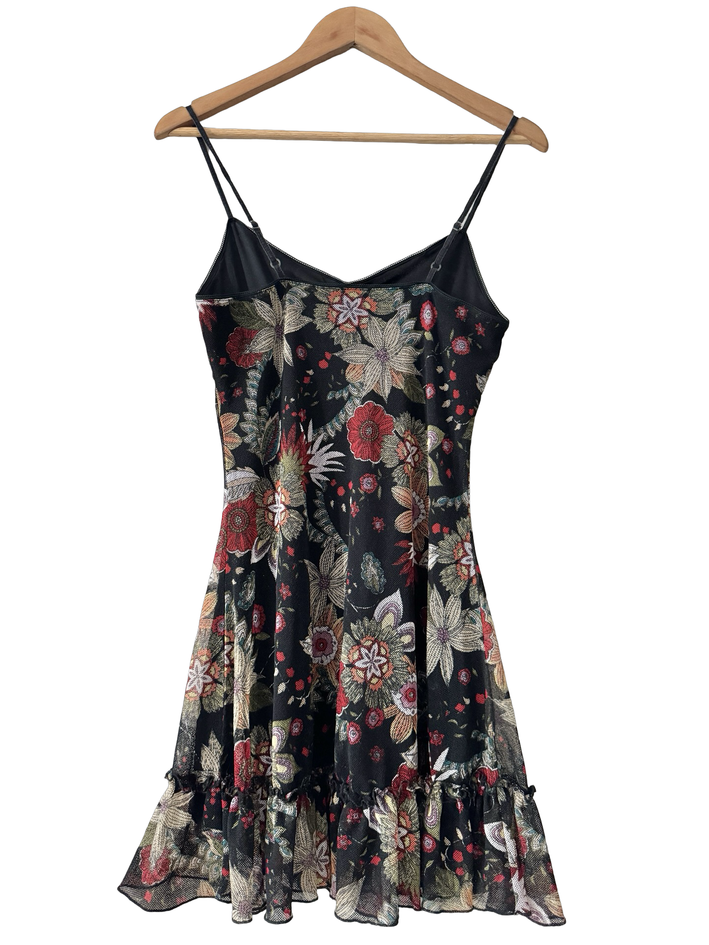 Vintage Y2K Candlelit Florals Mini Dress (M)