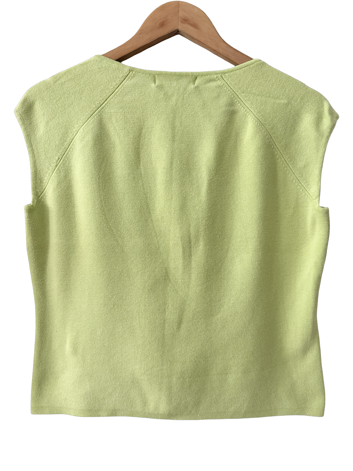 Vintage 90s Avocado Silk Blend Knit Top (L/XL)