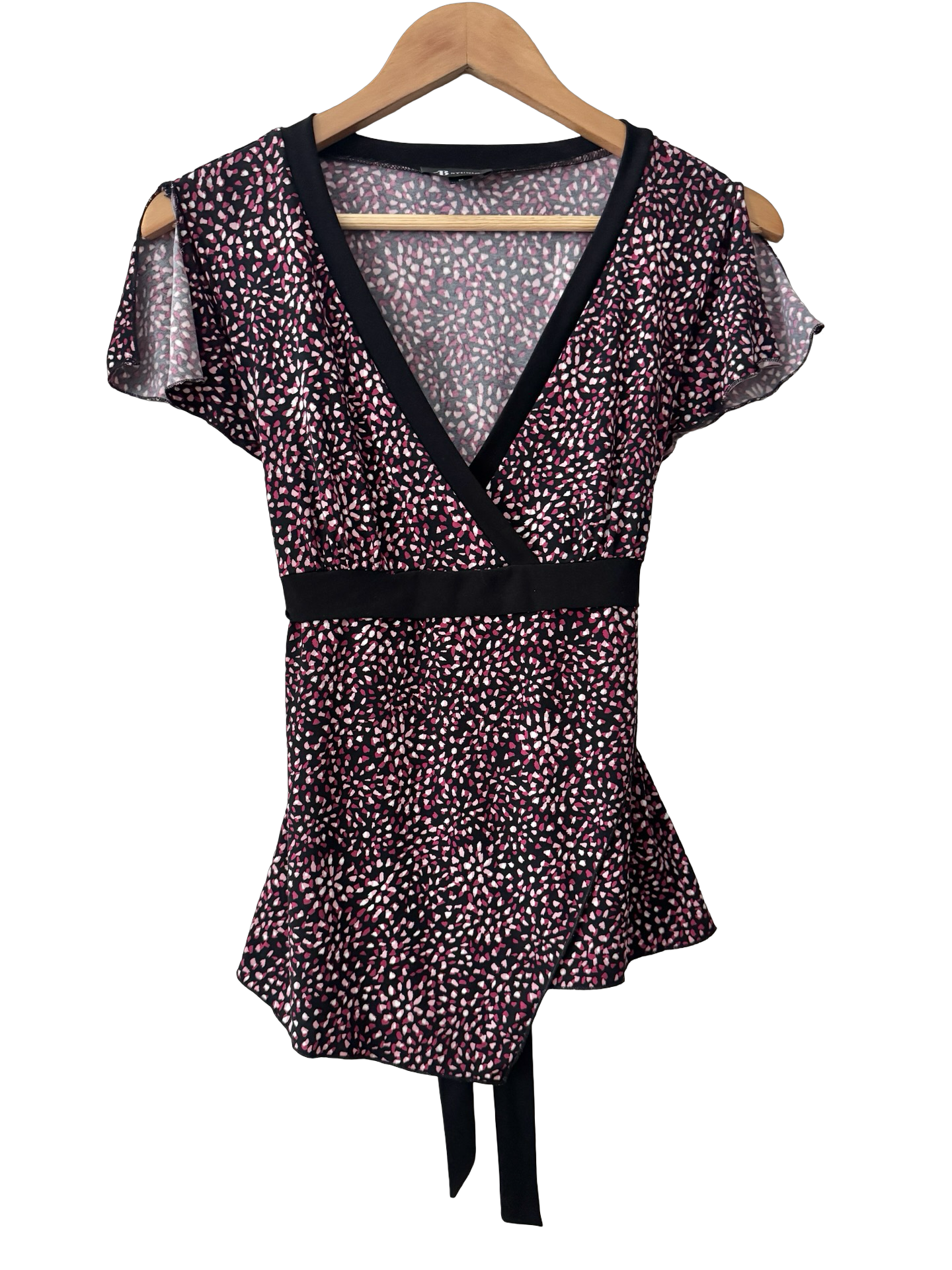 Vintage 90s Wrong Way Wrap Top (M)