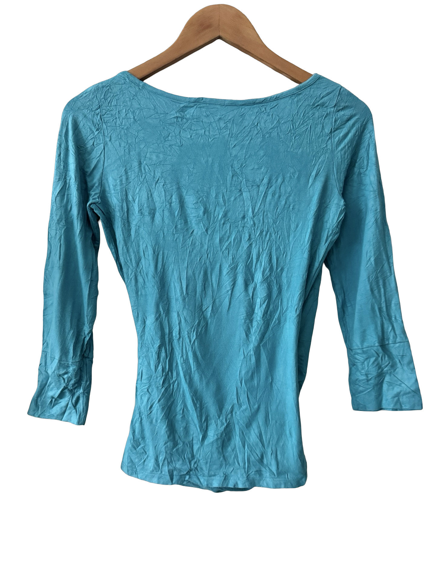 Vintage Y2K Ocean Wrap Top (S/M)